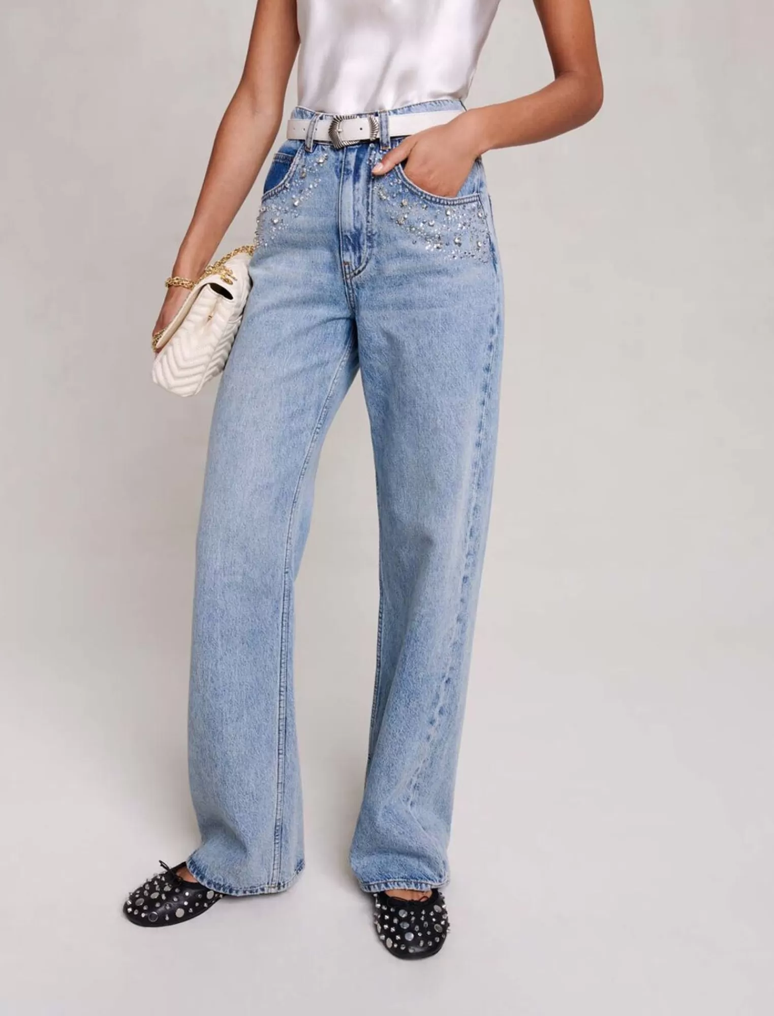 Women Maje Agrunge Belt With Buckle