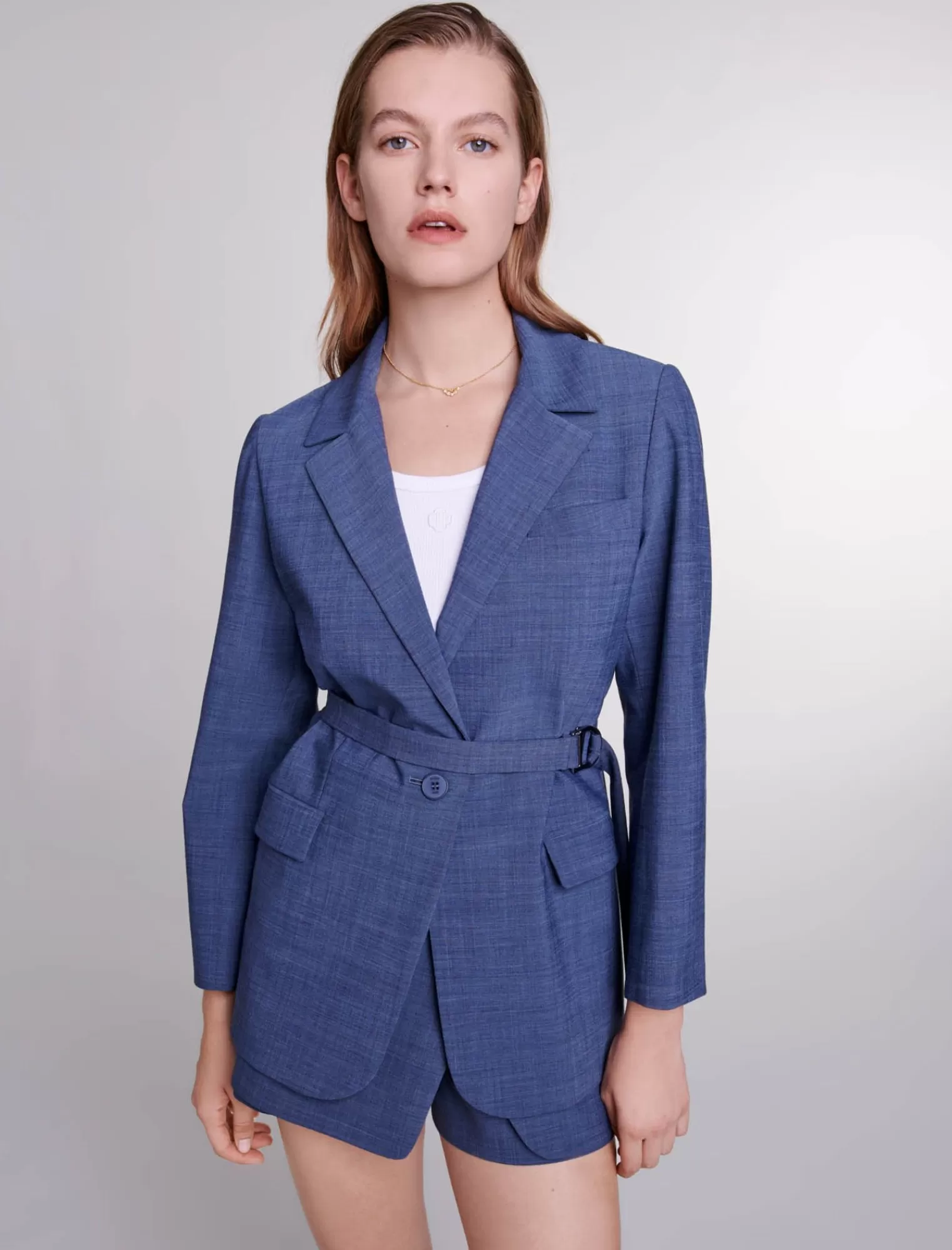 Women Maje Belted Blazer