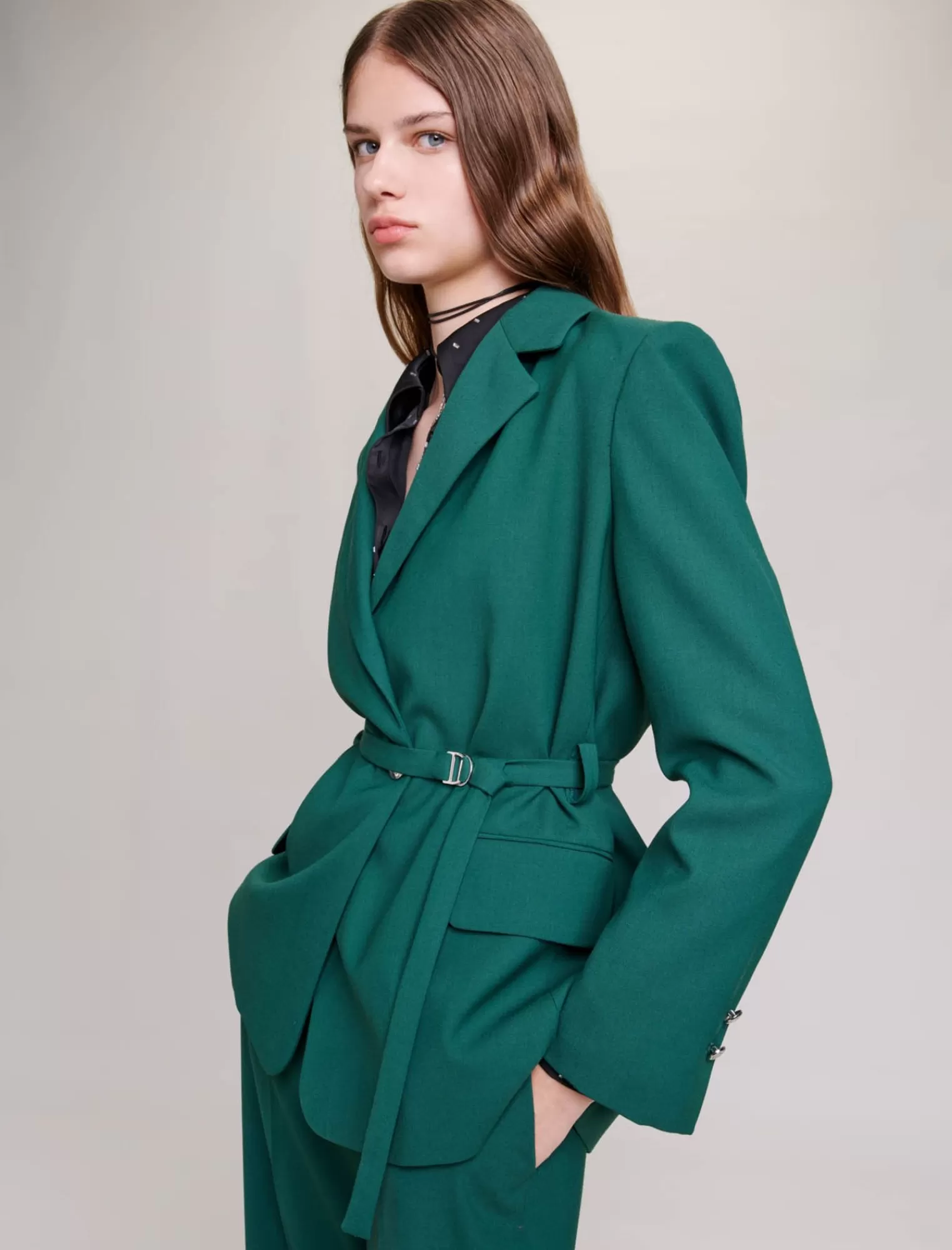 Women Maje Billowy Suit Jacket