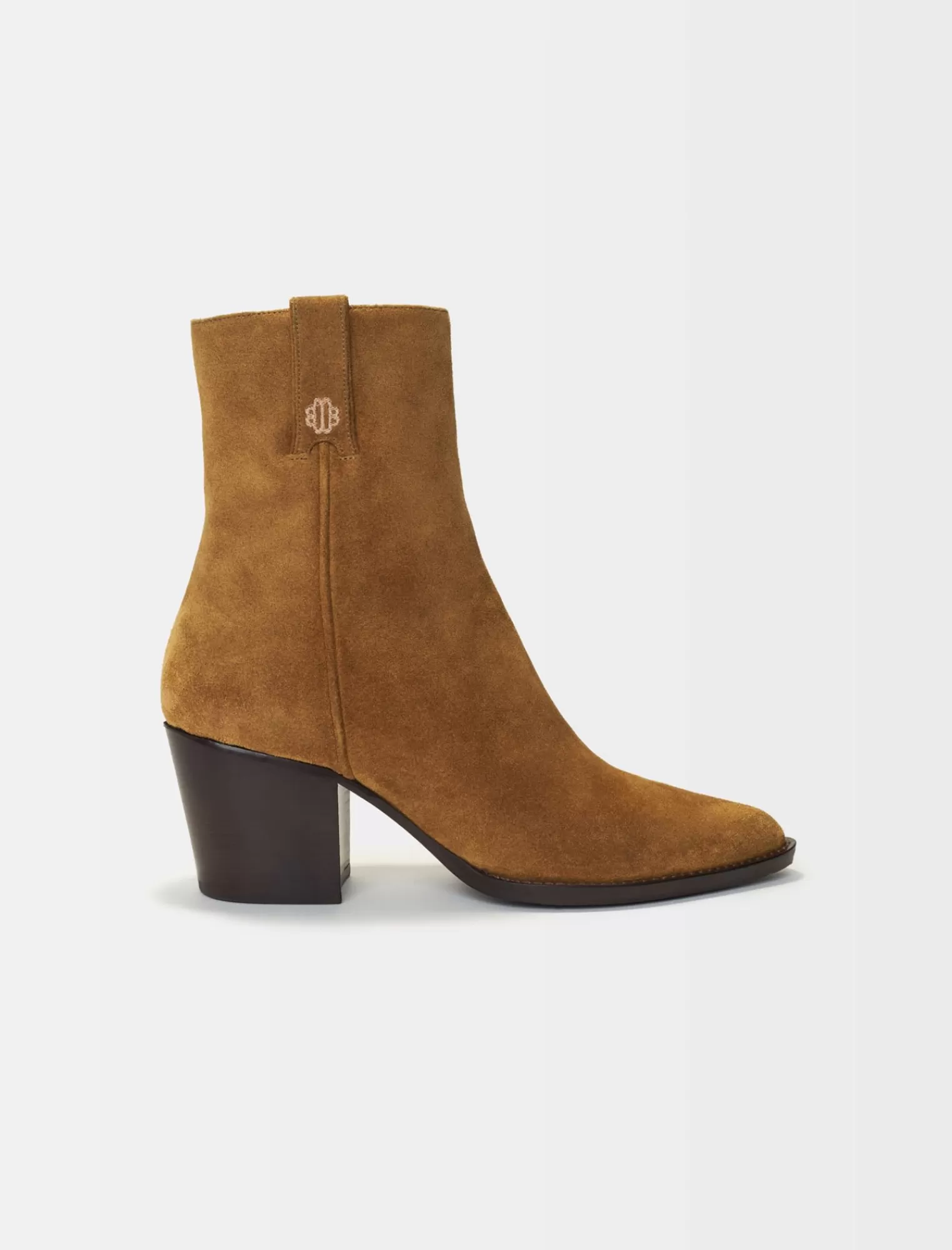 Women Maje Camel Suede Boots