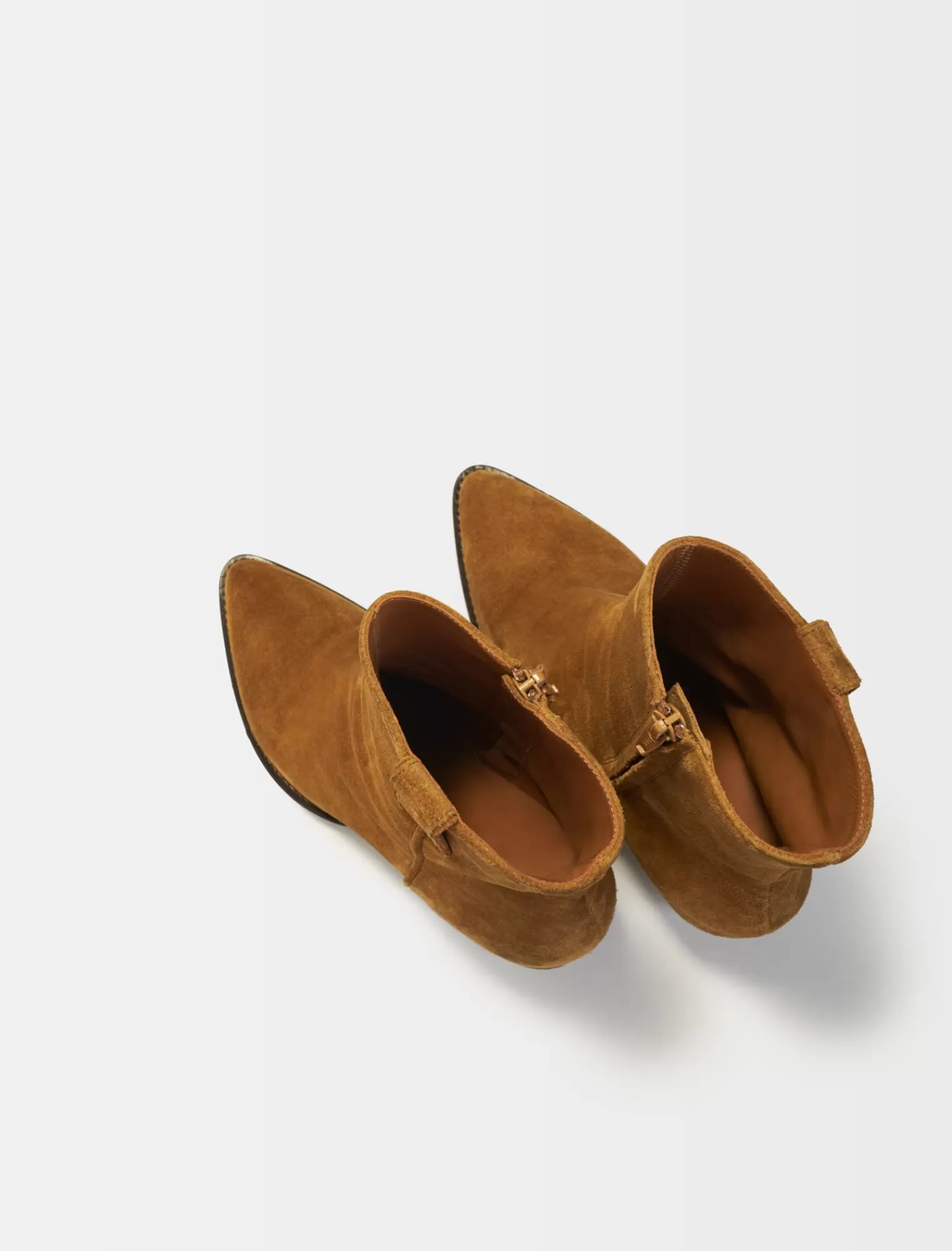 Women Maje Camel Suede Boots