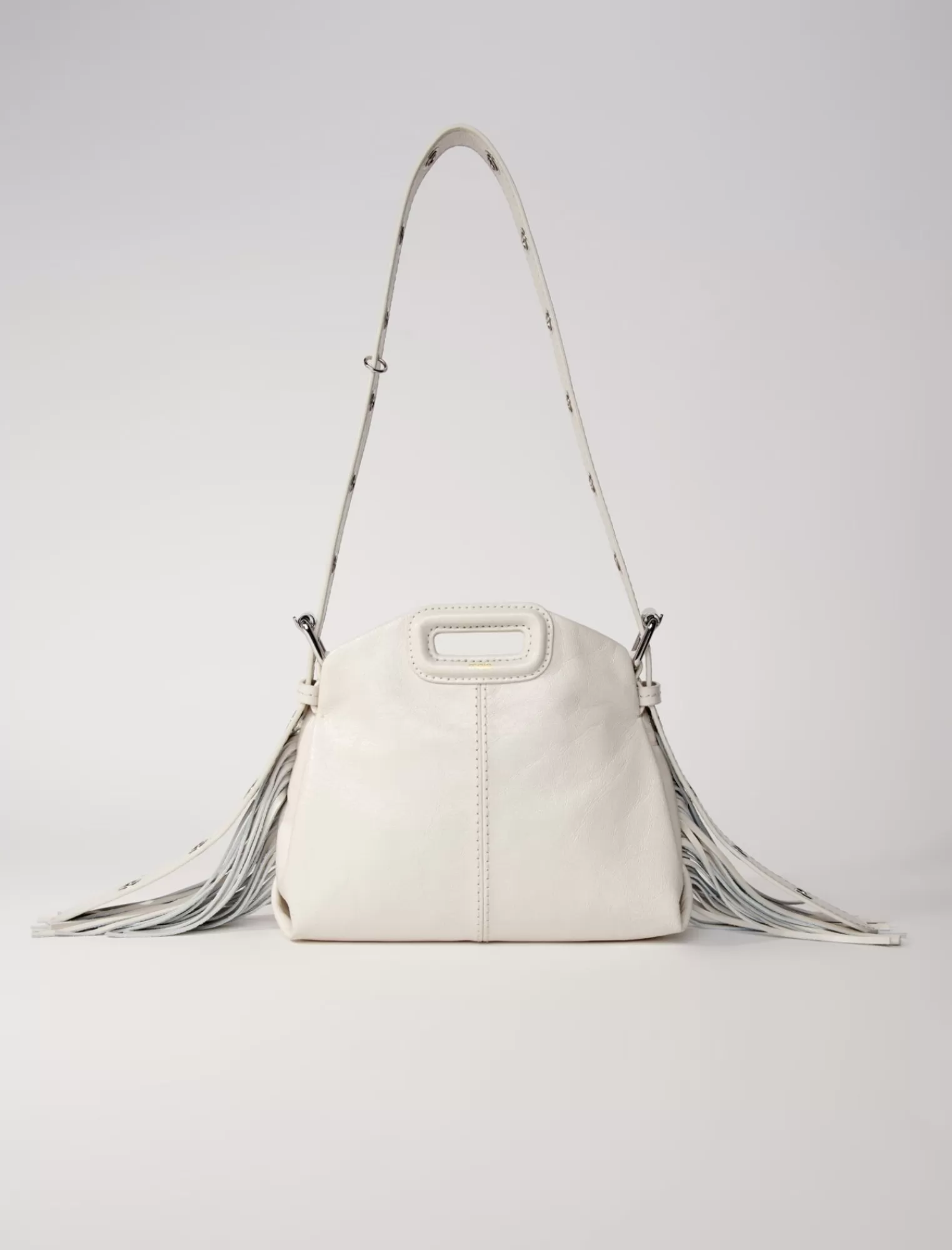 Women Maje Crackle Leather Mini Miss M Bag