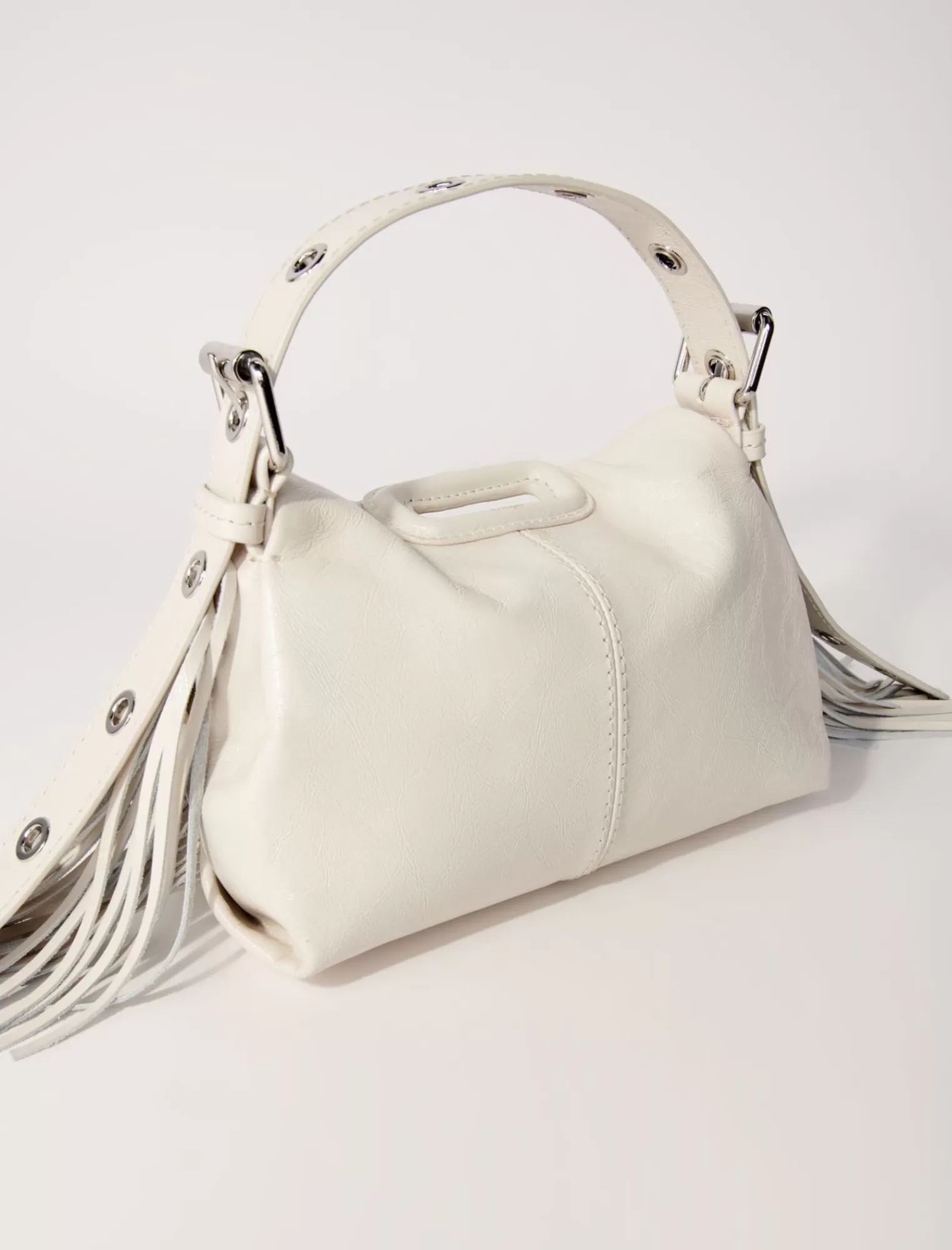 Women Maje Crackle Leather Mini Miss M Bag