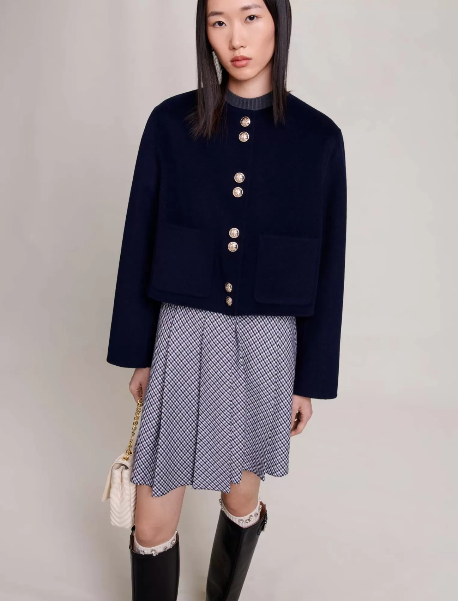Women Maje Cropped Jacket