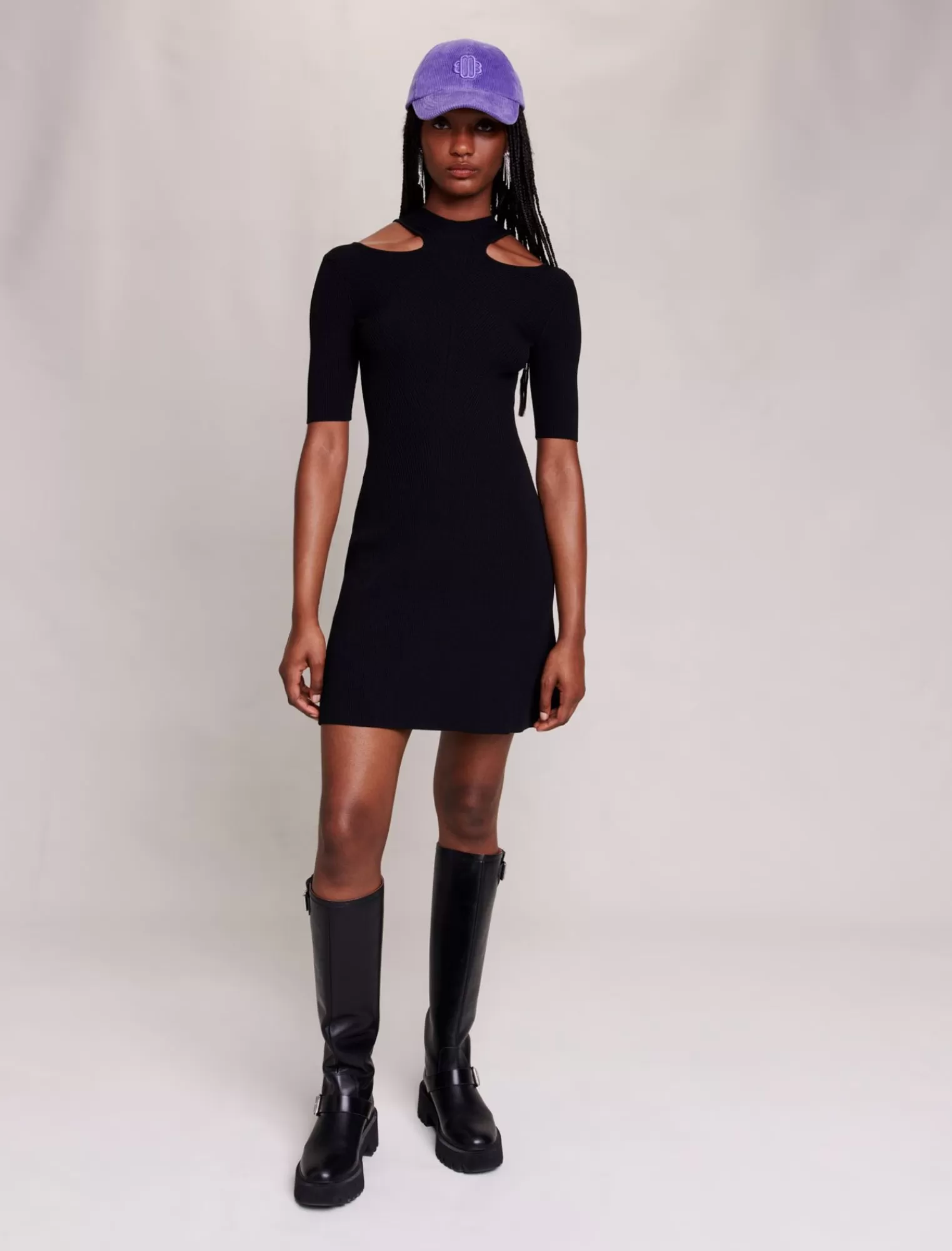 Women Maje Cutaway Short Dress