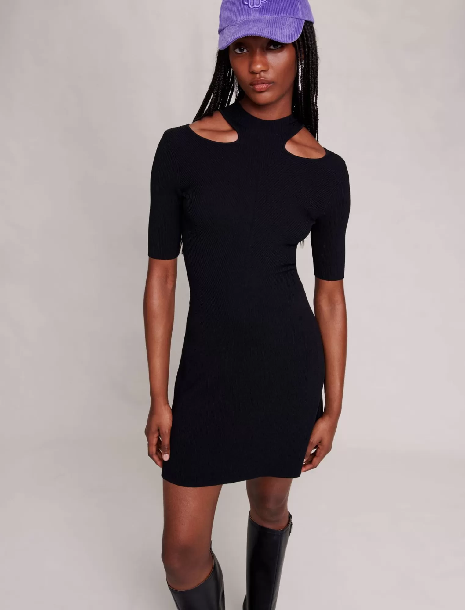 Women Maje Cutaway Short Dress