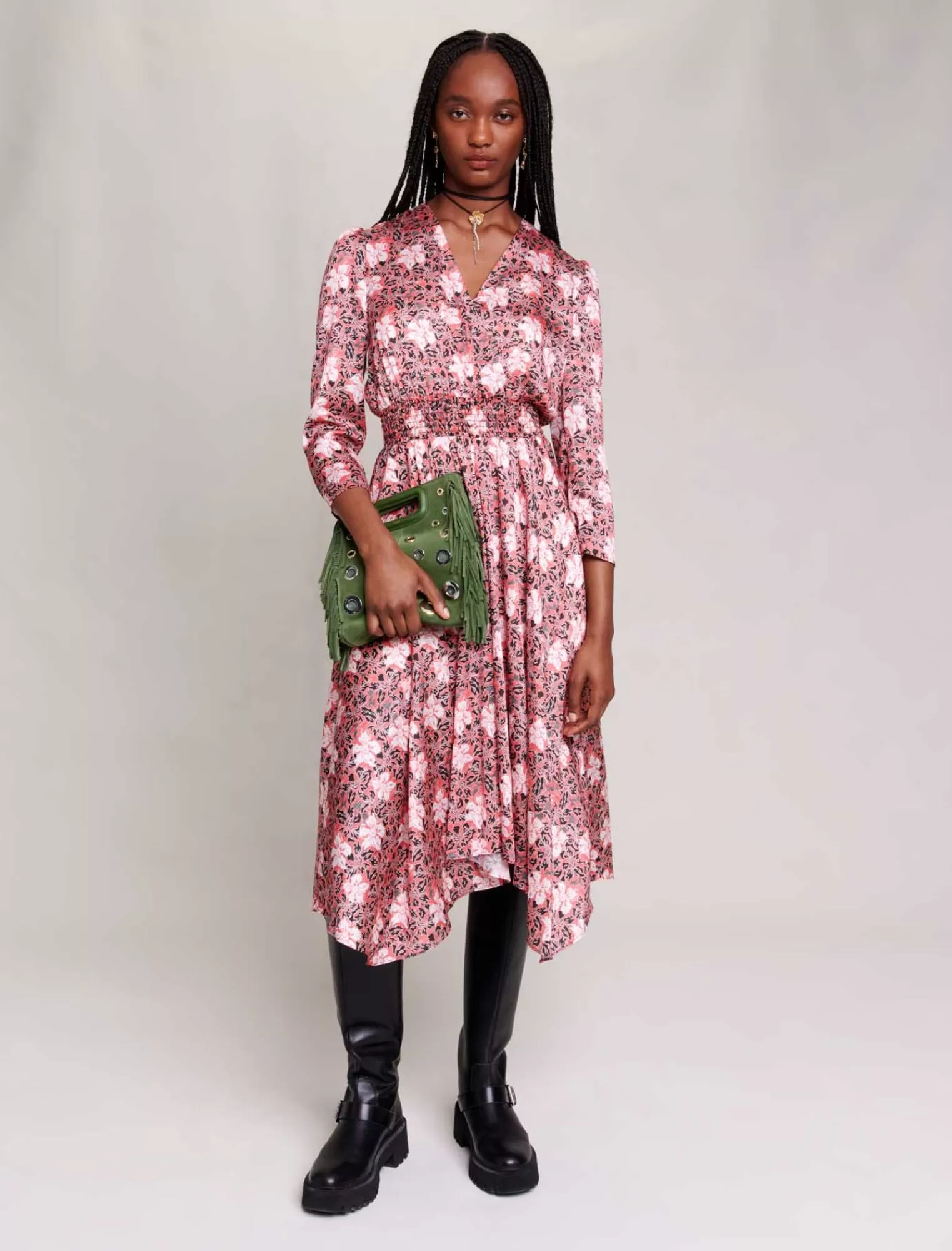 Women Maje Floral Maxi Dress