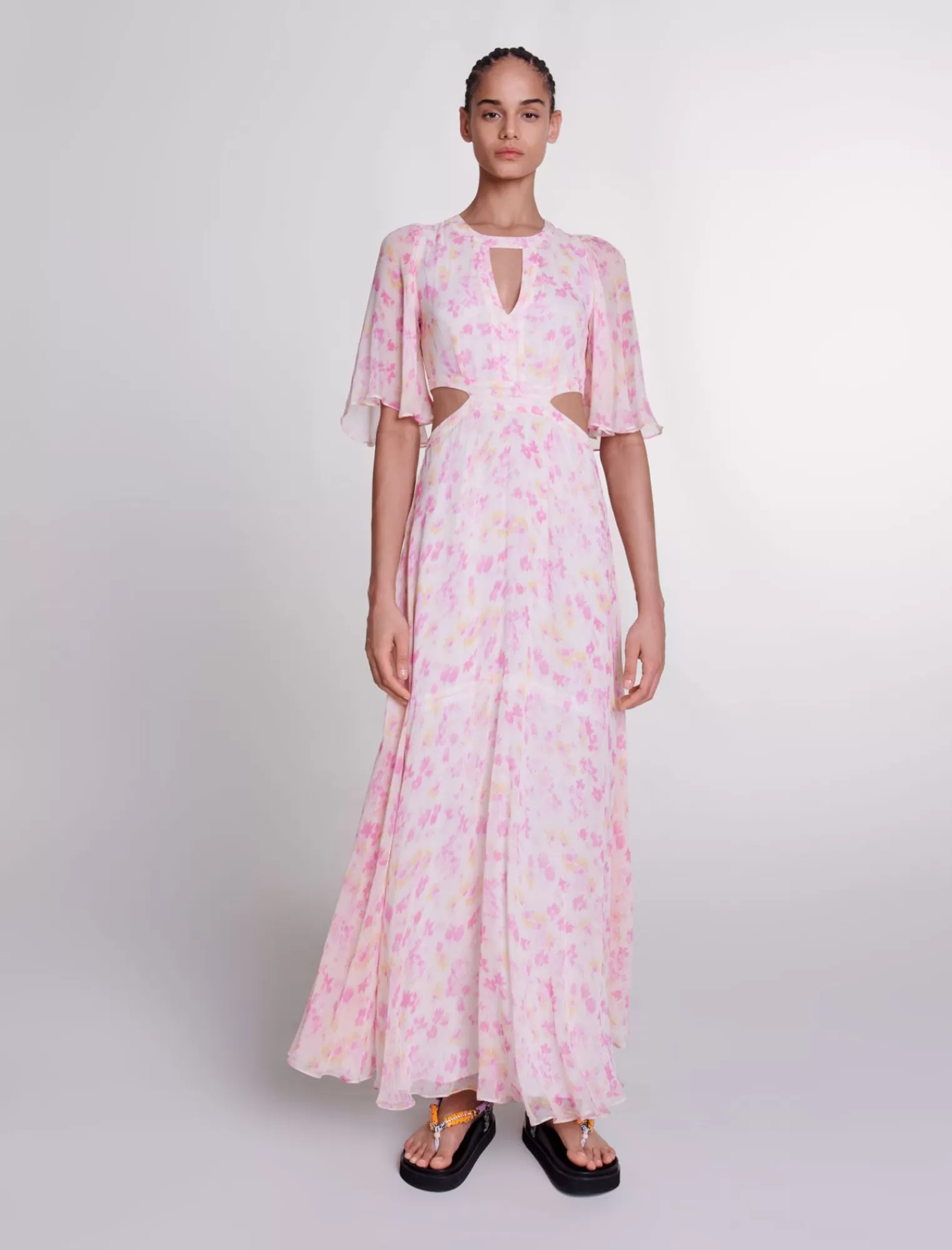 Women Maje Floral Print Maxi Dress