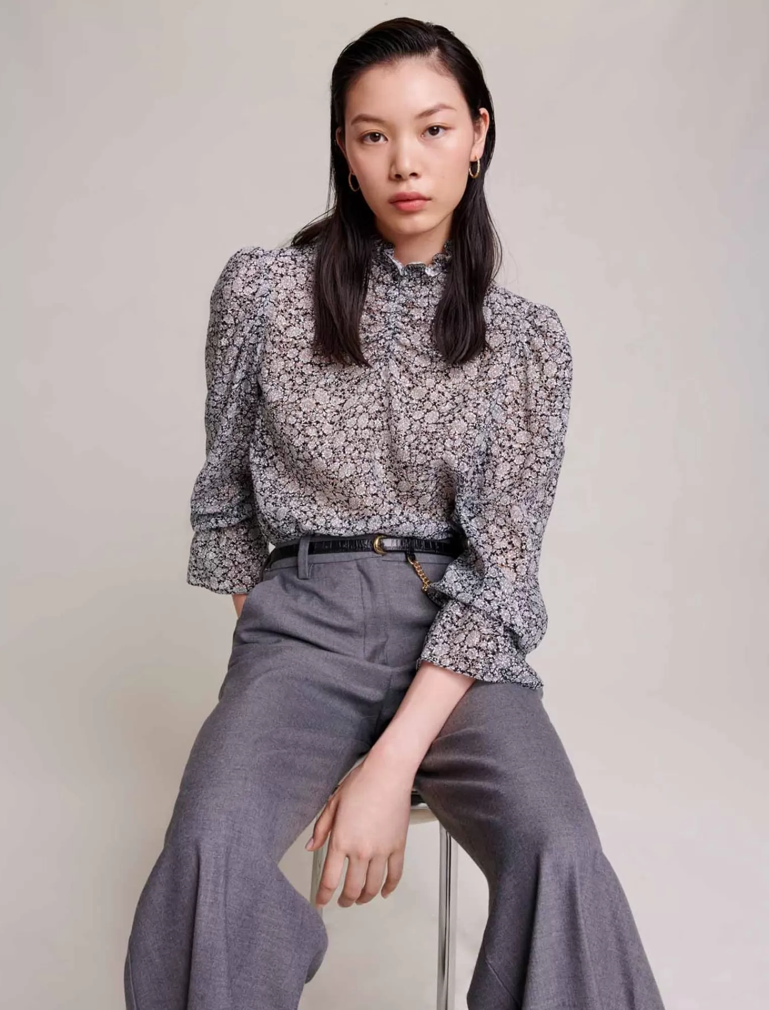 Women Maje Flower Print Blouse