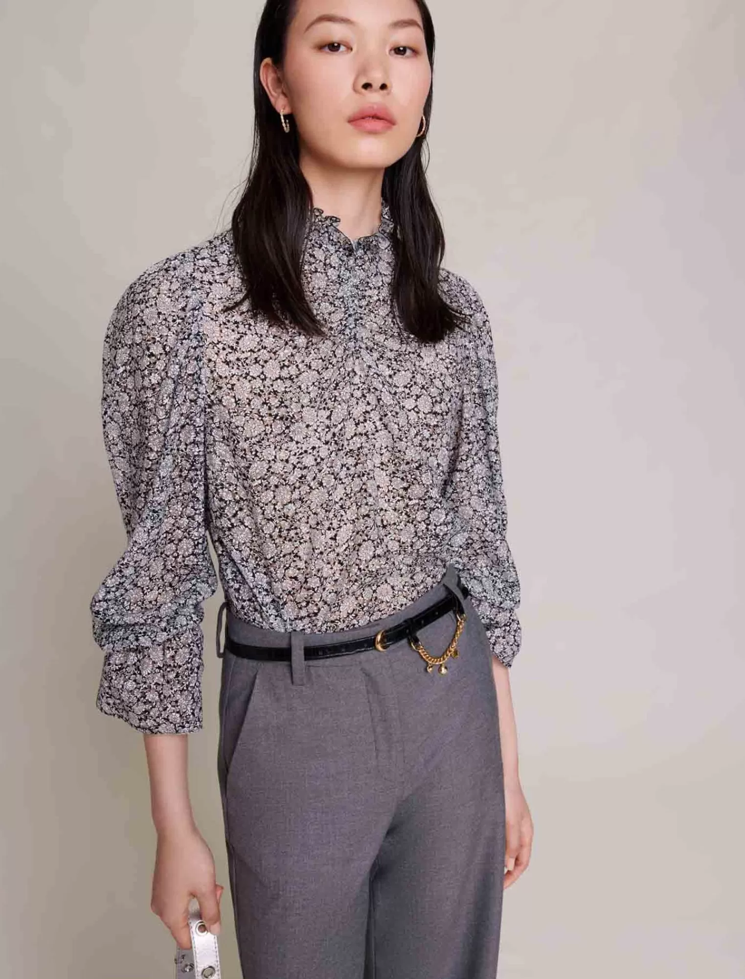 Women Maje Flower Print Blouse