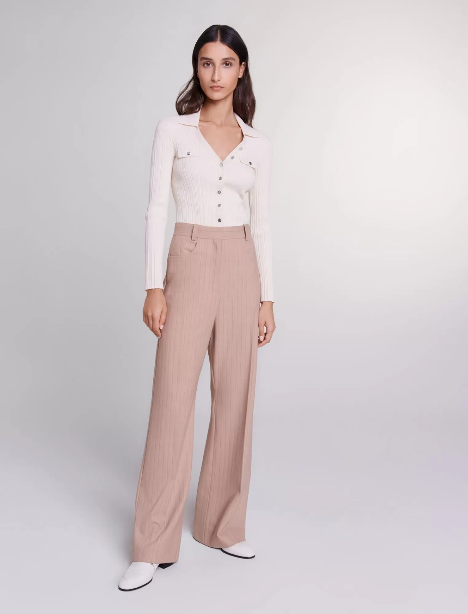 Women Maje High Waisted Trousers