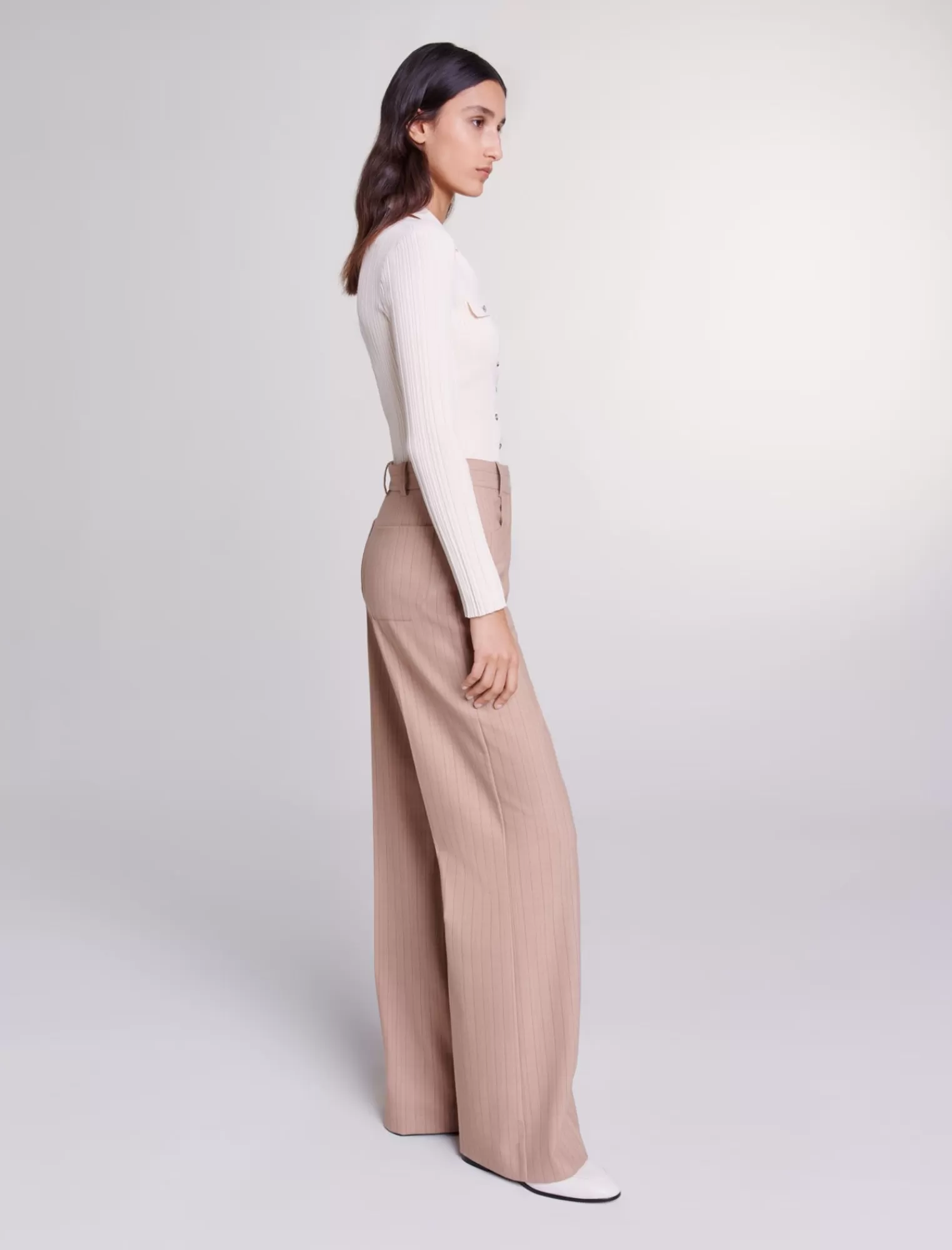 Women Maje High Waisted Trousers