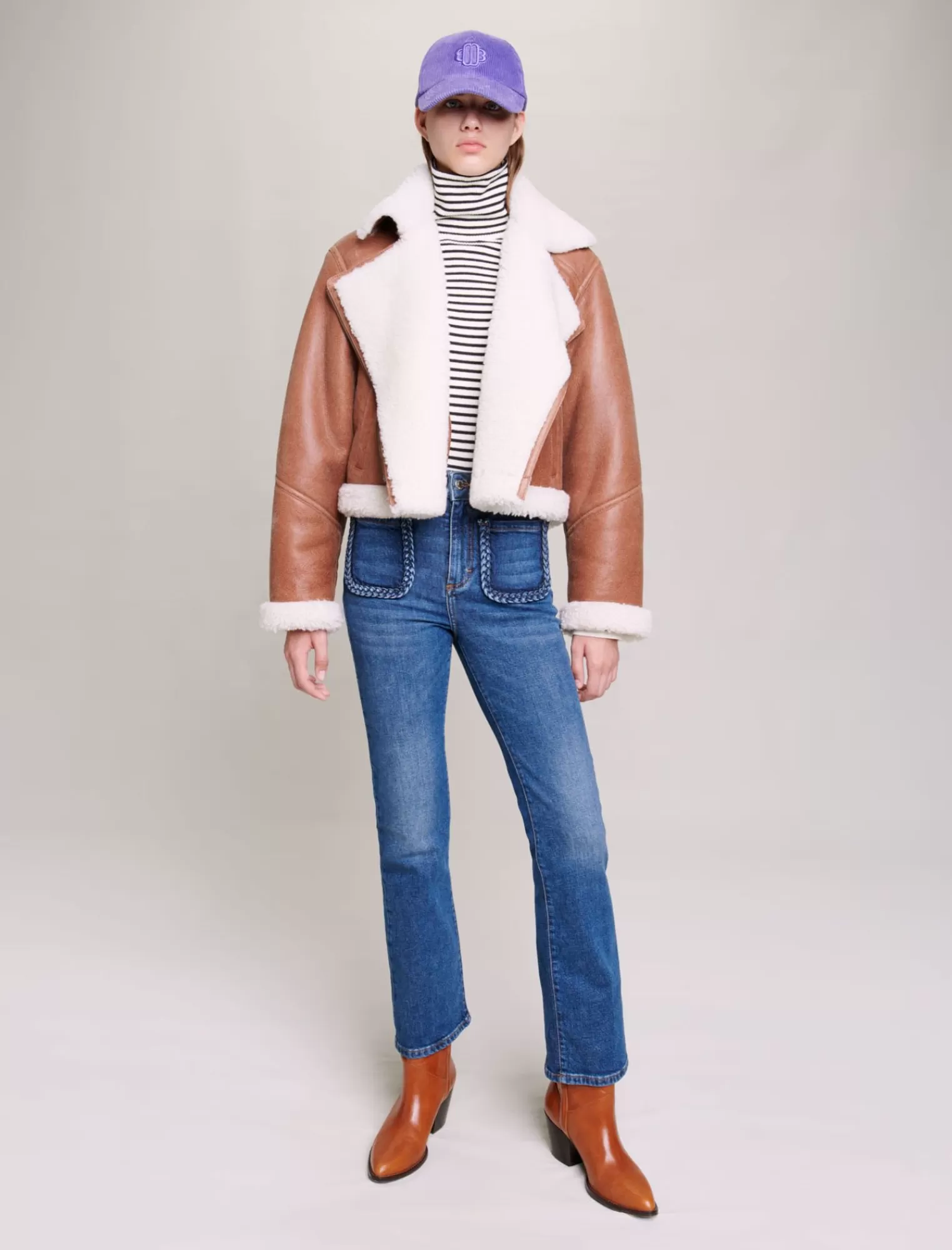 Women Maje Jeans With Braided Detailing