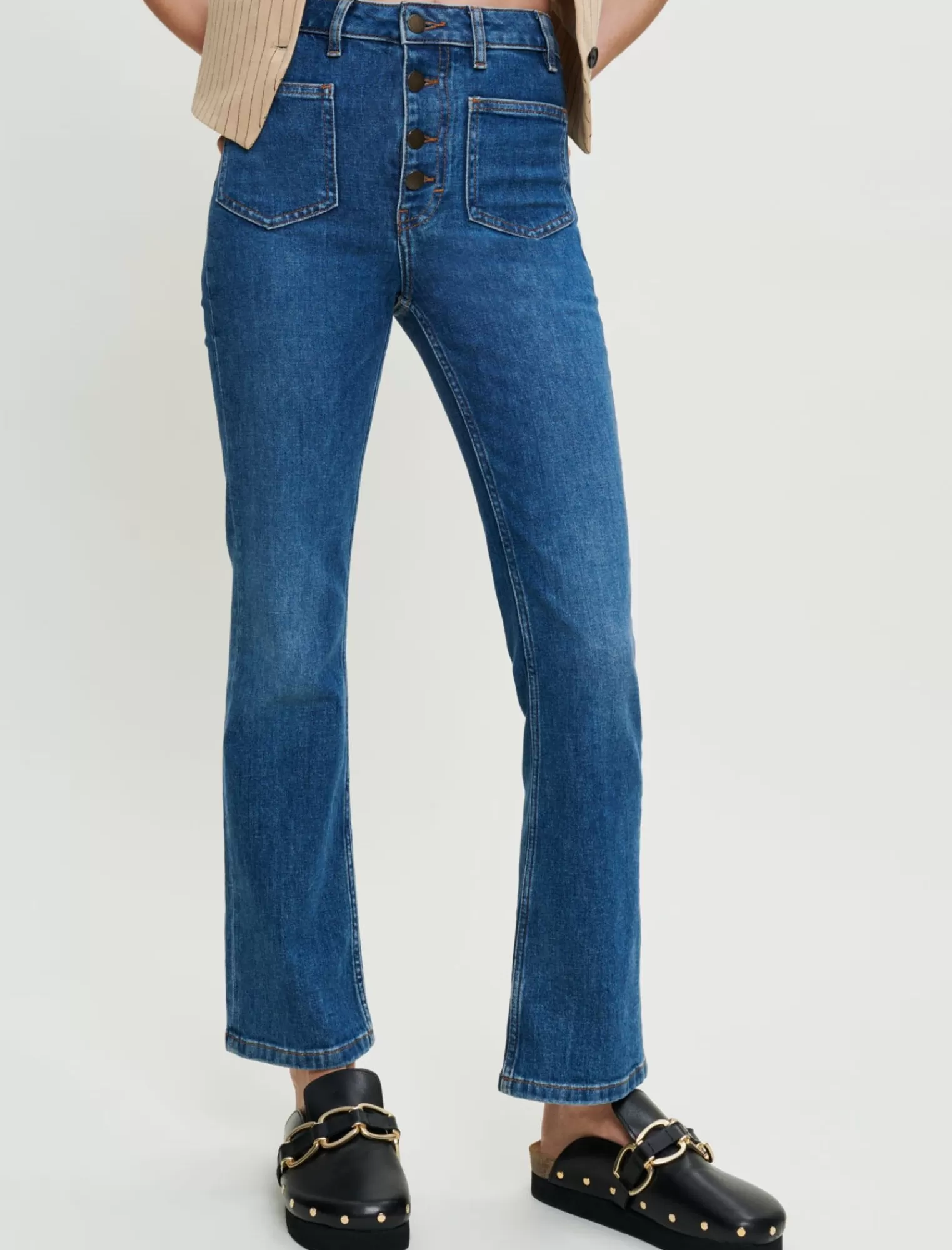 Women Maje Jeans With Pockets