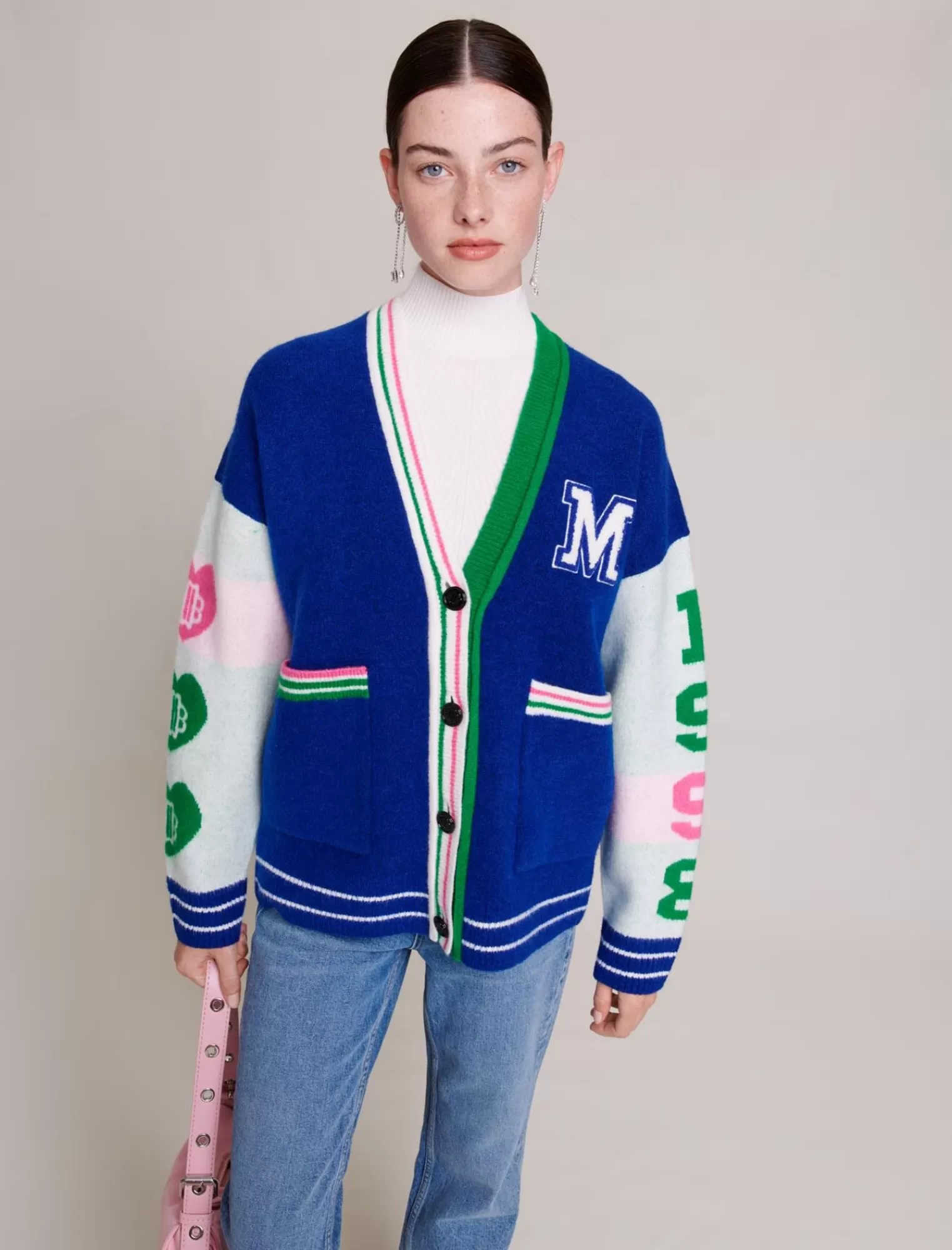 Women Maje Knit Cardigan With Pockets