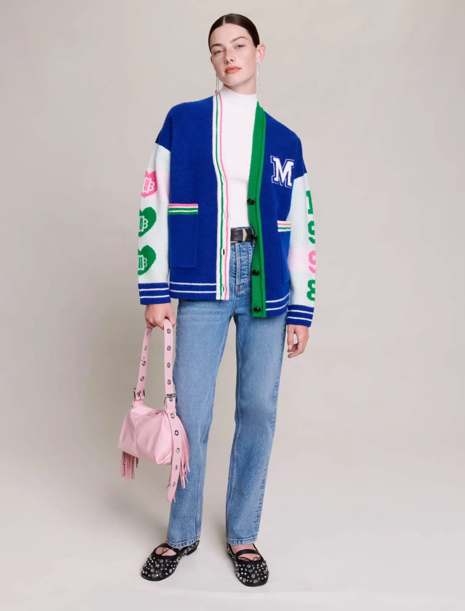 Women Maje Knit Cardigan With Pockets