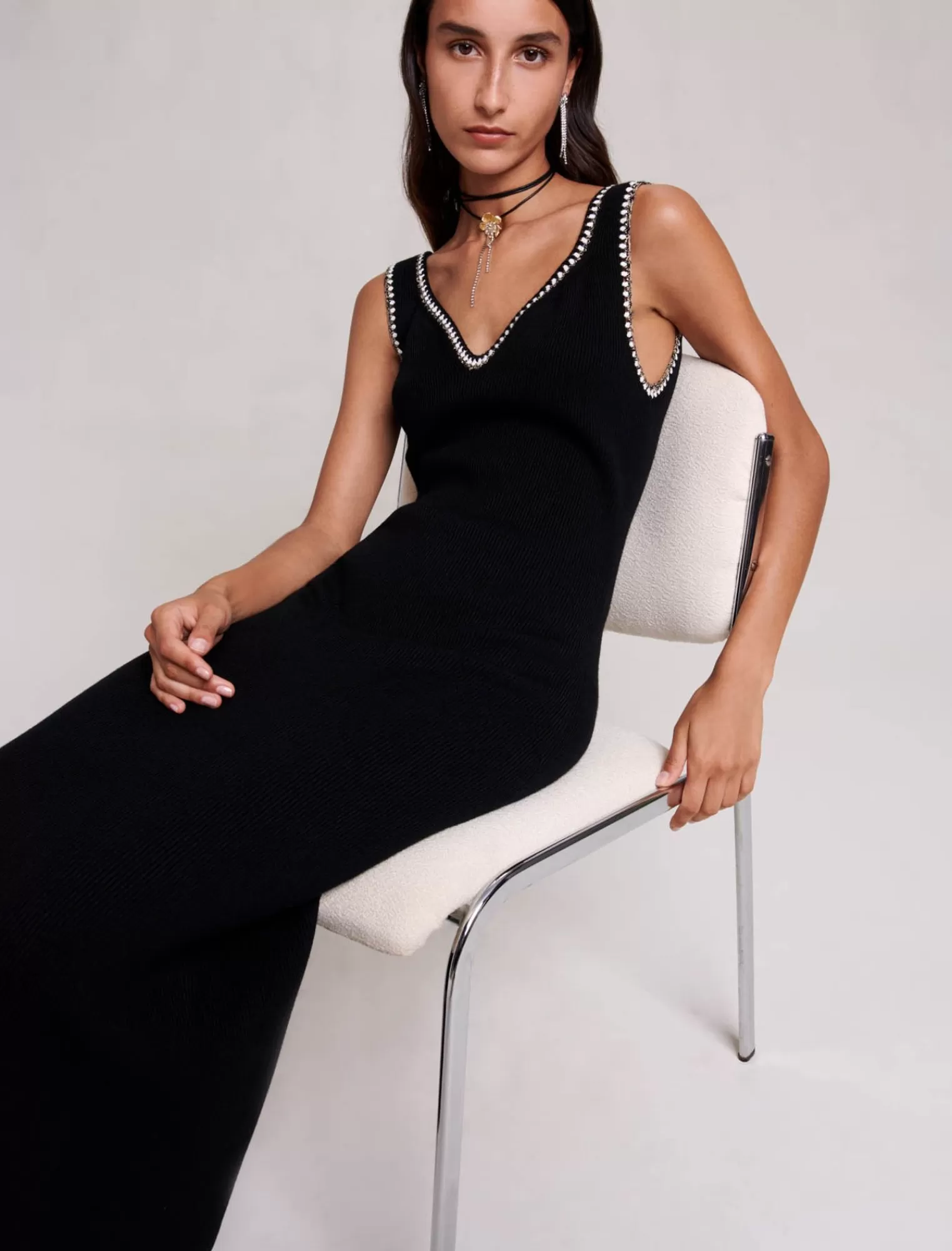 Women Maje Knit Maxi Dress