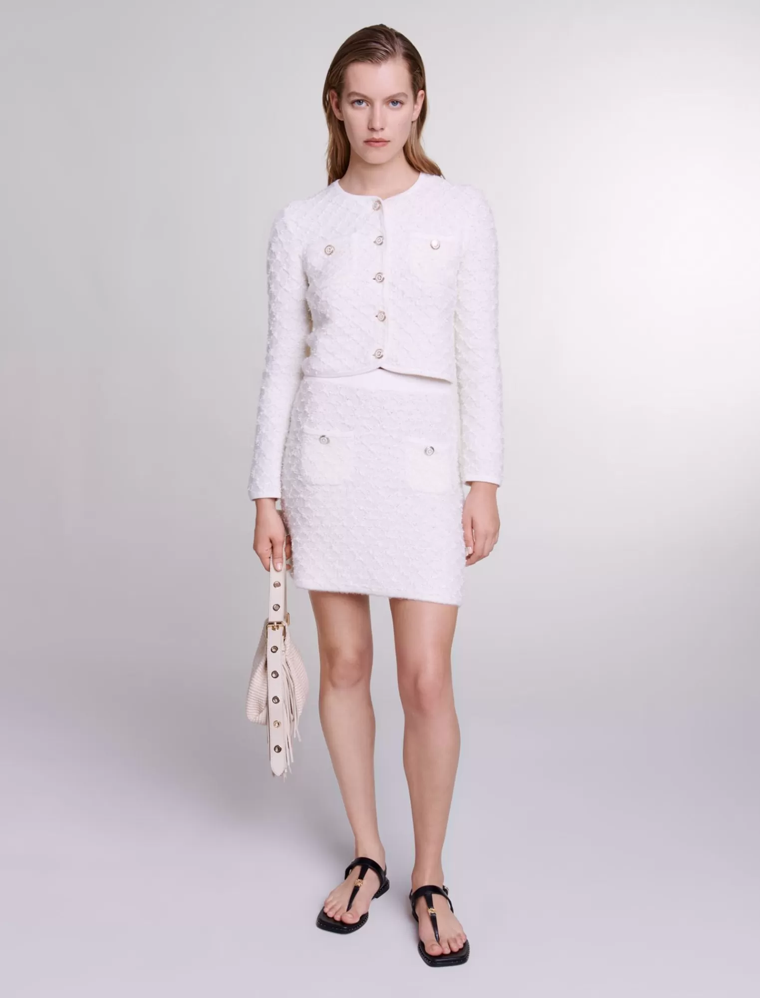 Women Maje Knit Mini Skirt