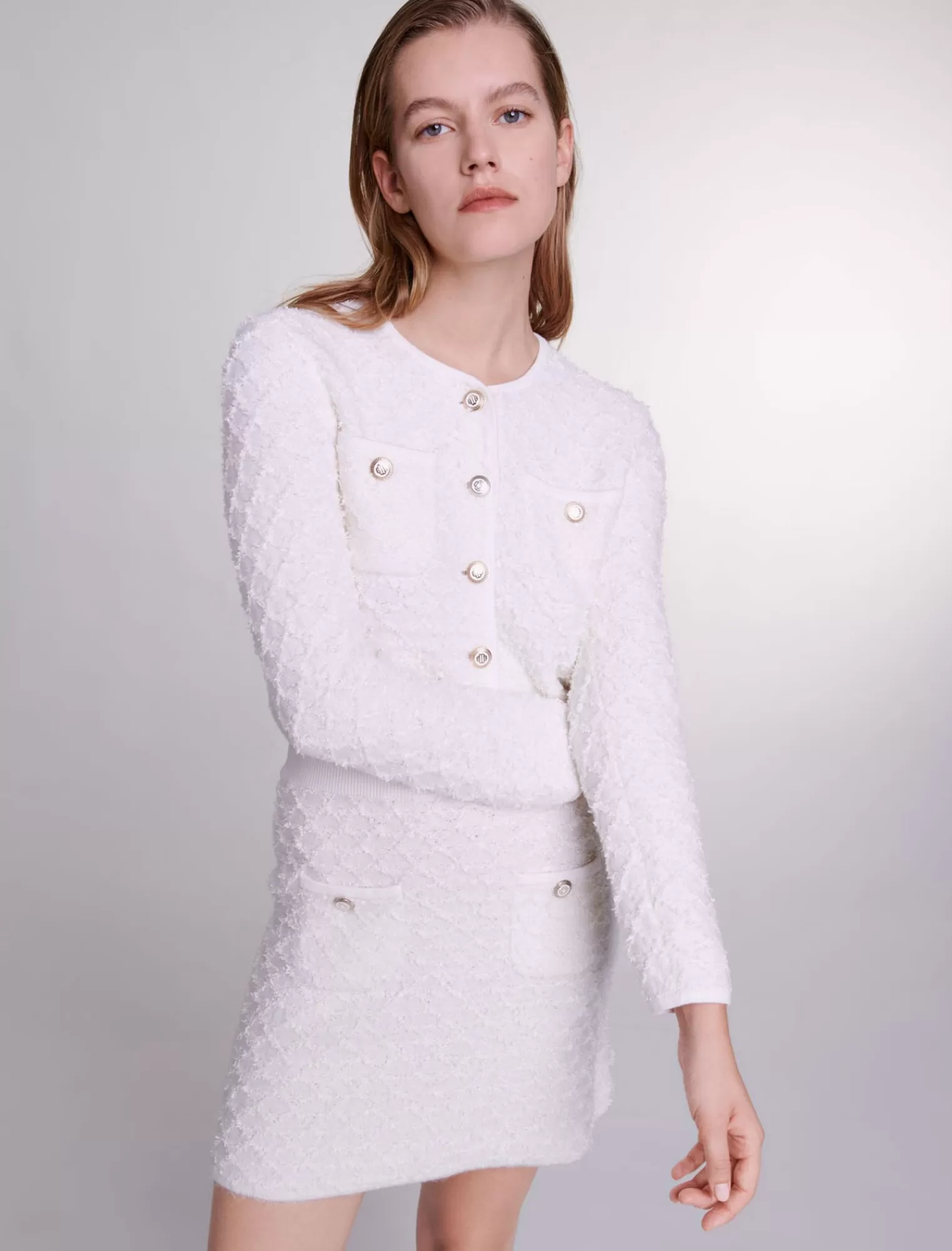 Women Maje Knit Mini Skirt