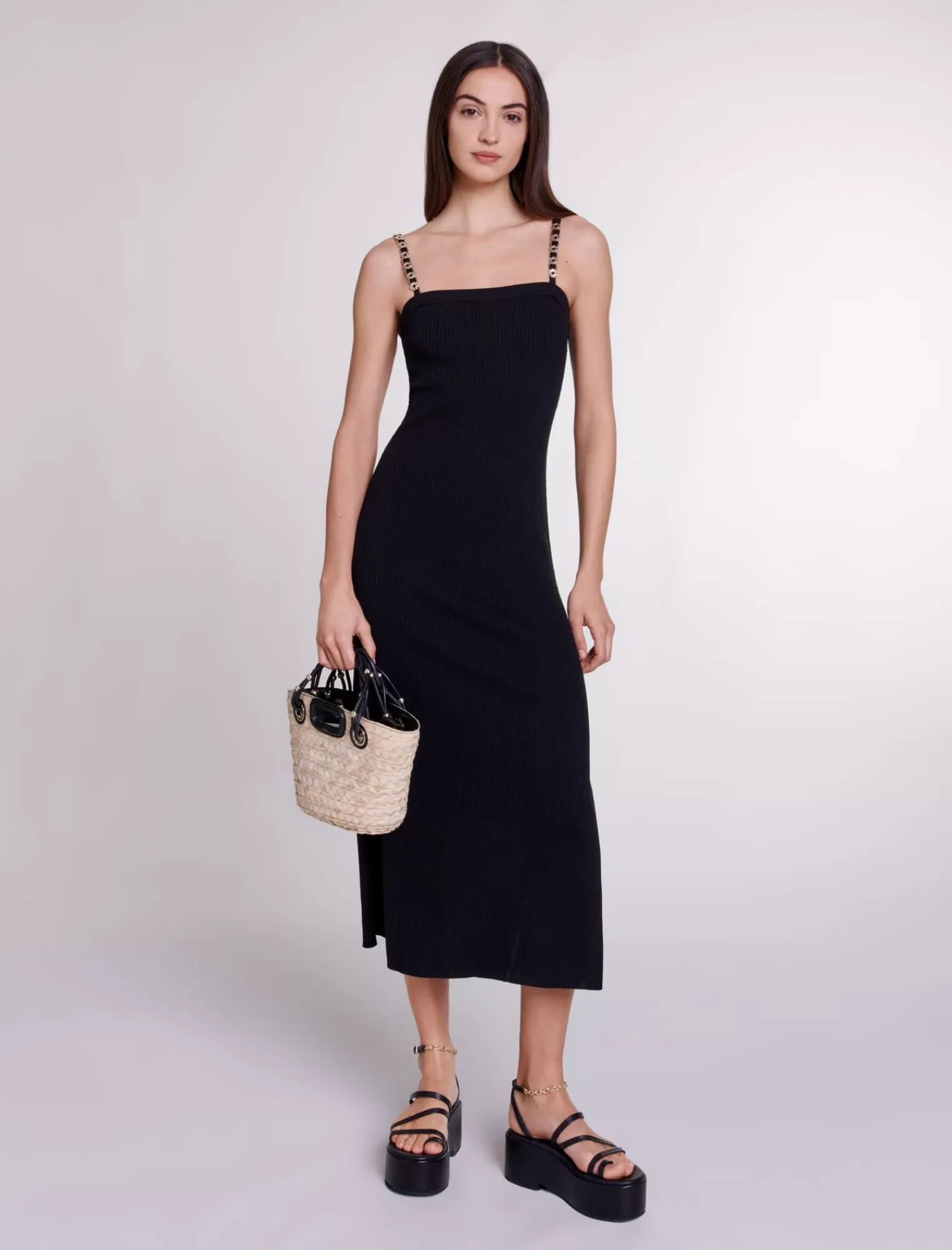 Women Maje Knitted Maxi Dress