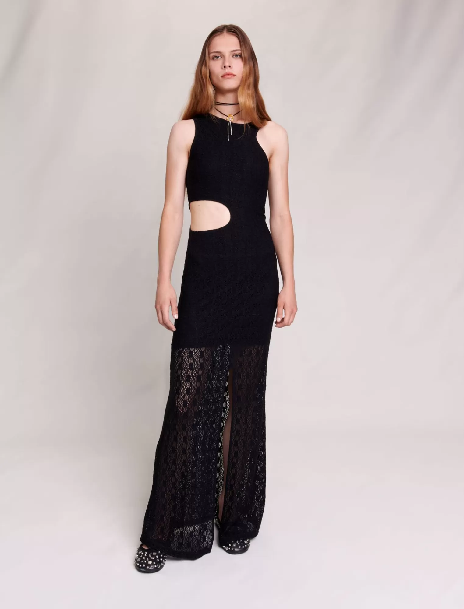 Women Maje Lace Maxi Dress