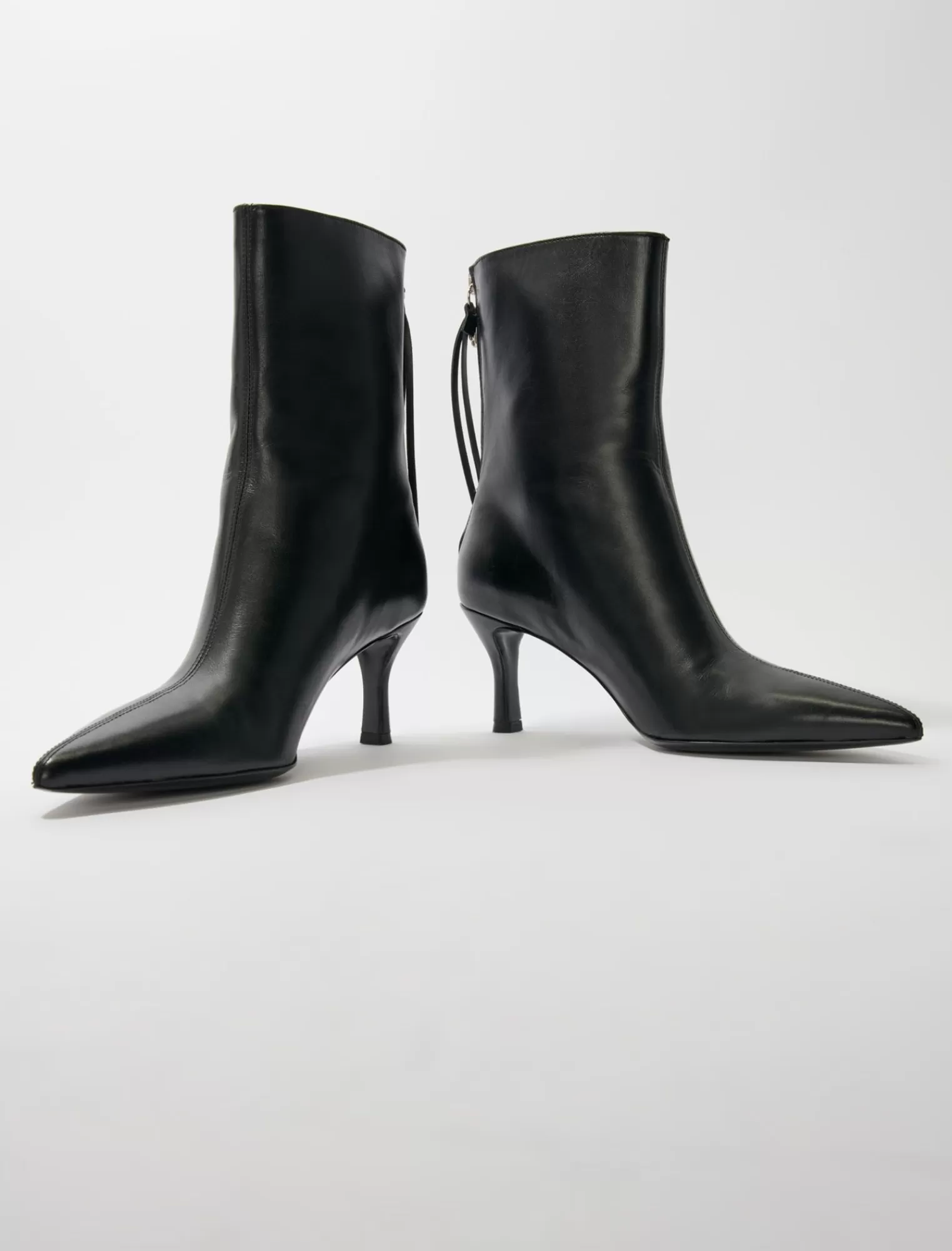 Women Maje Leather Ankle Boots