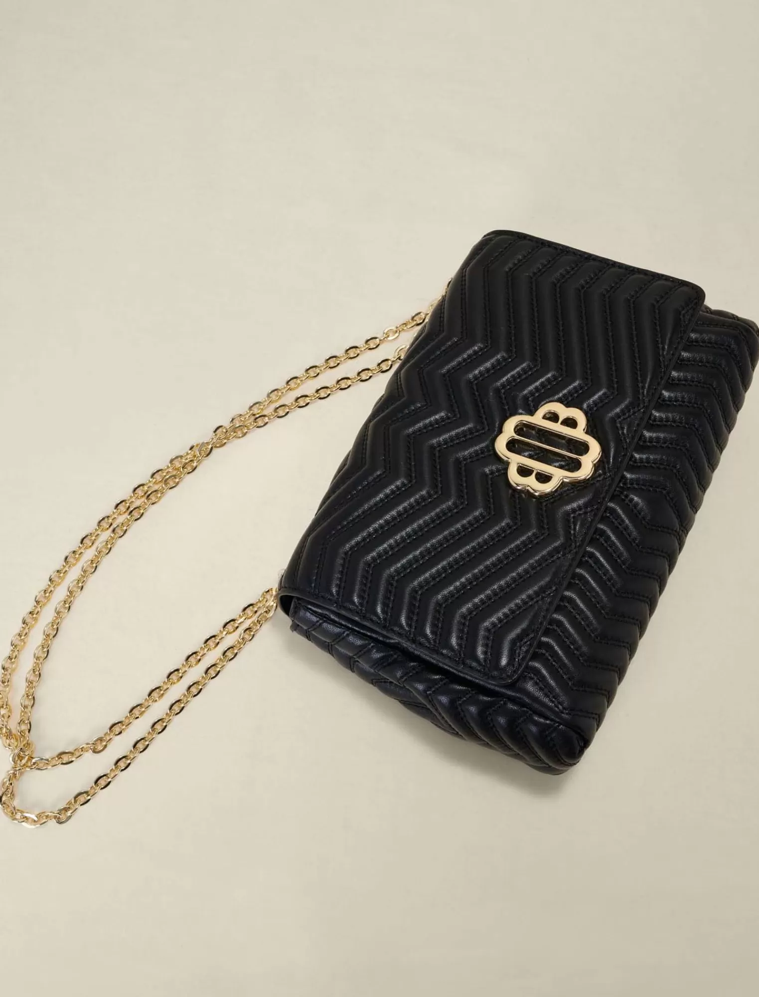 Women Maje Leather Bag With Chain