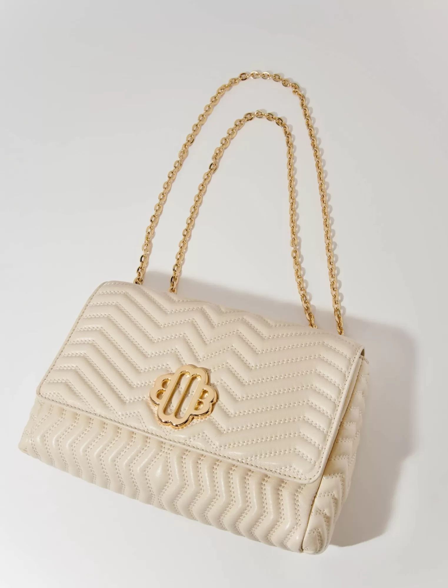 Women Maje Leather Bag With Chain