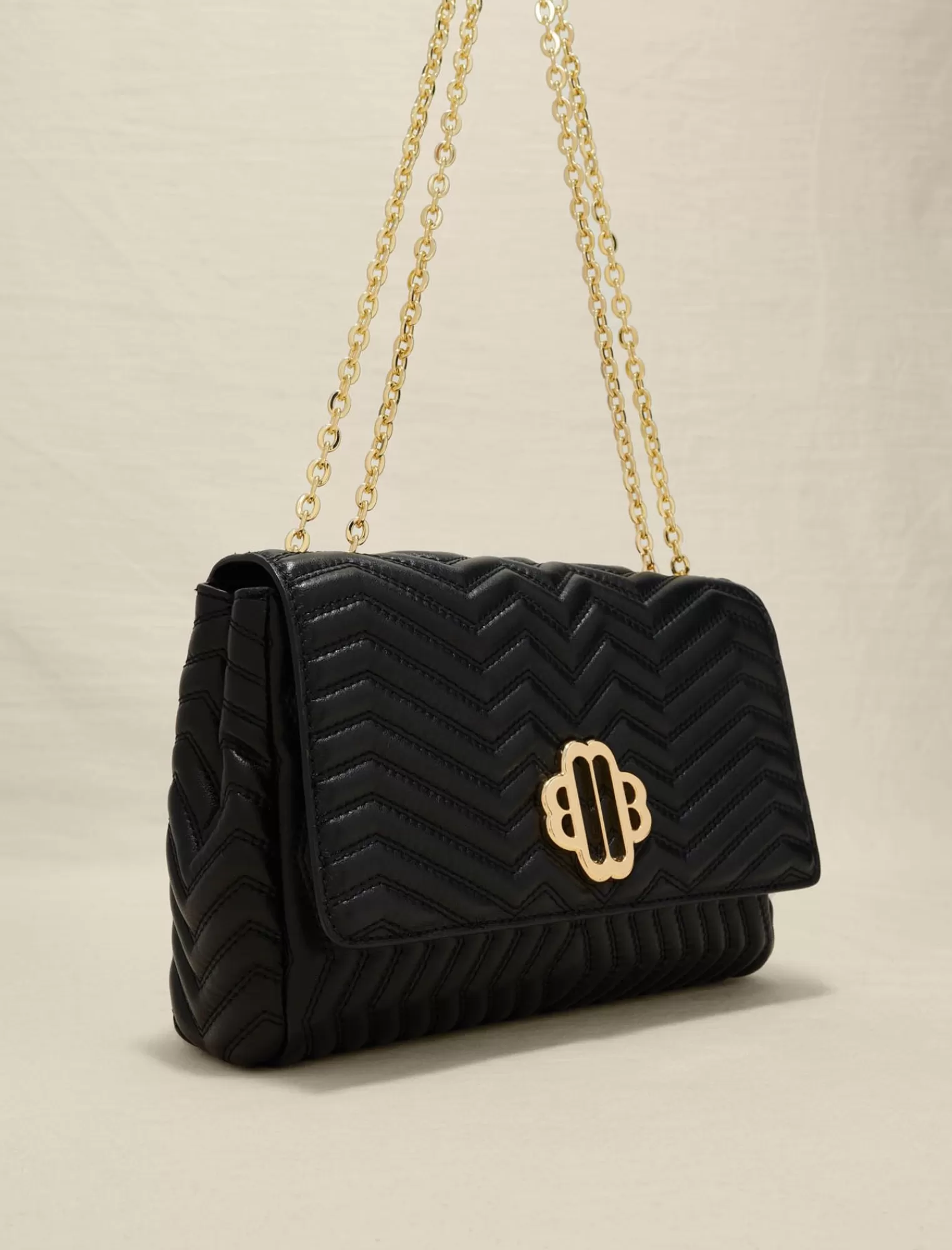 Women Maje Leather Bag With Chain