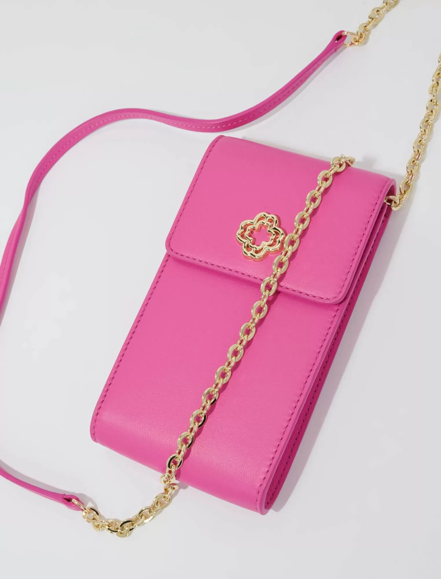 Women Maje Leather Phone Pouch