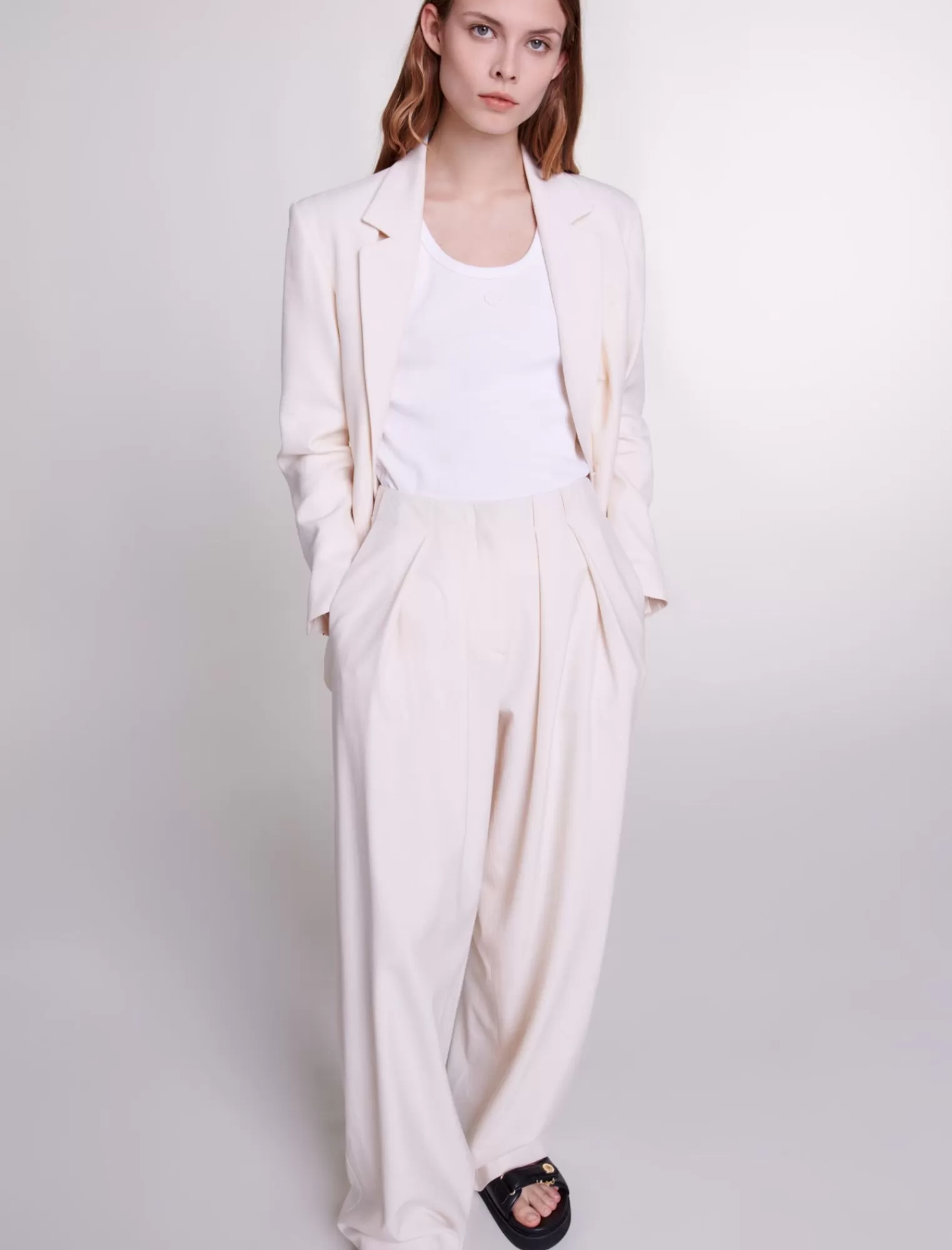 Women Maje Long Sleeved Suit Jacket