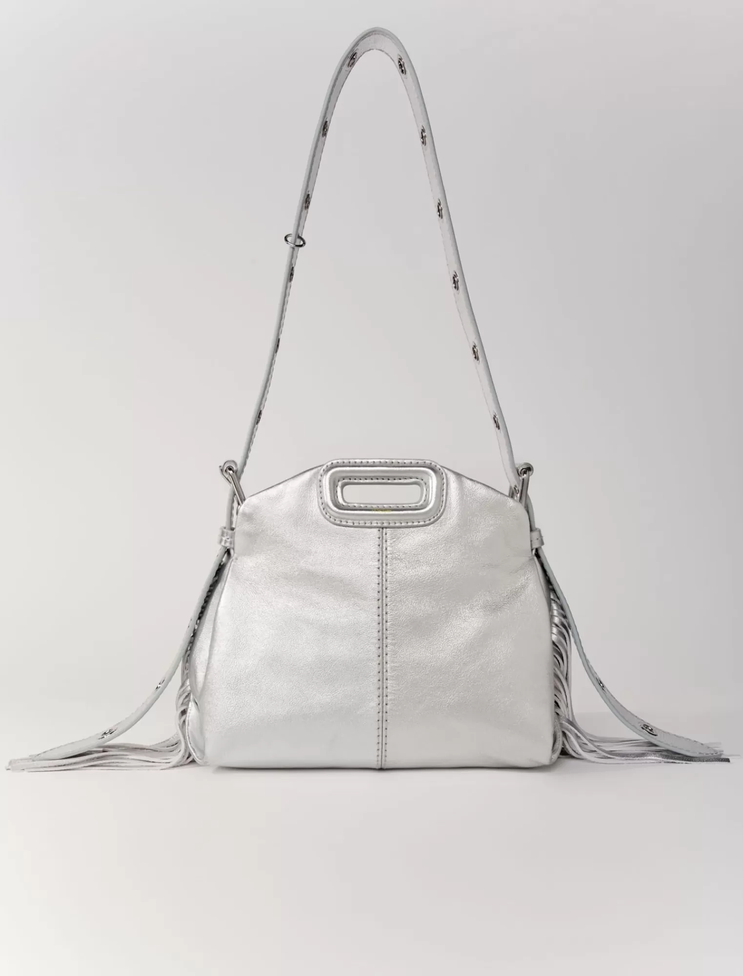 Women Maje Metallic Leather Mini Miss M Bag