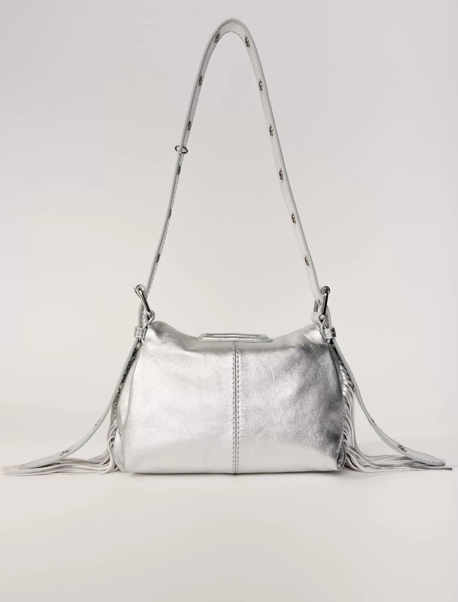 Women Maje Metallic Leather Mini Miss M Bag