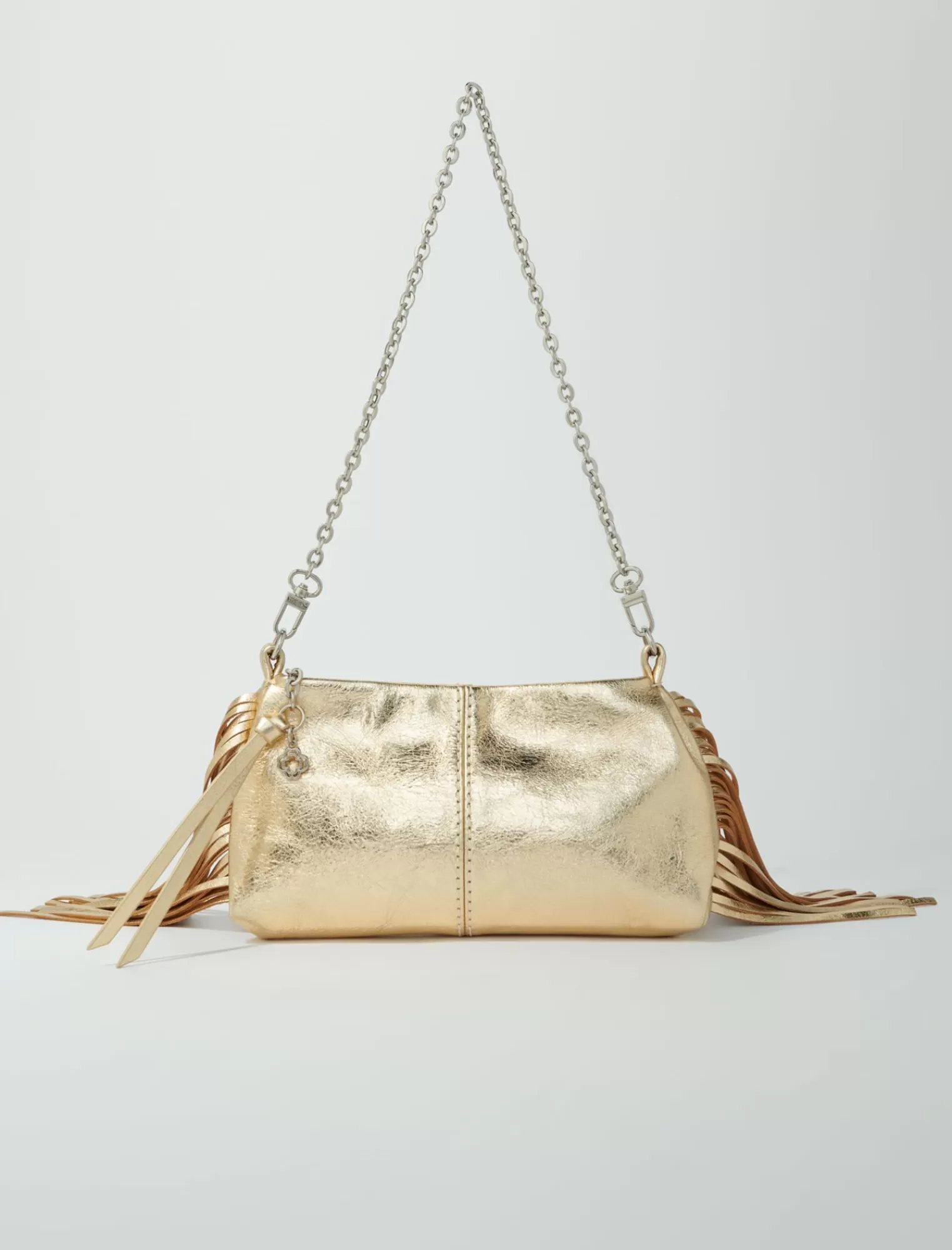 Women Maje Metallic Leather Miss M Clutch