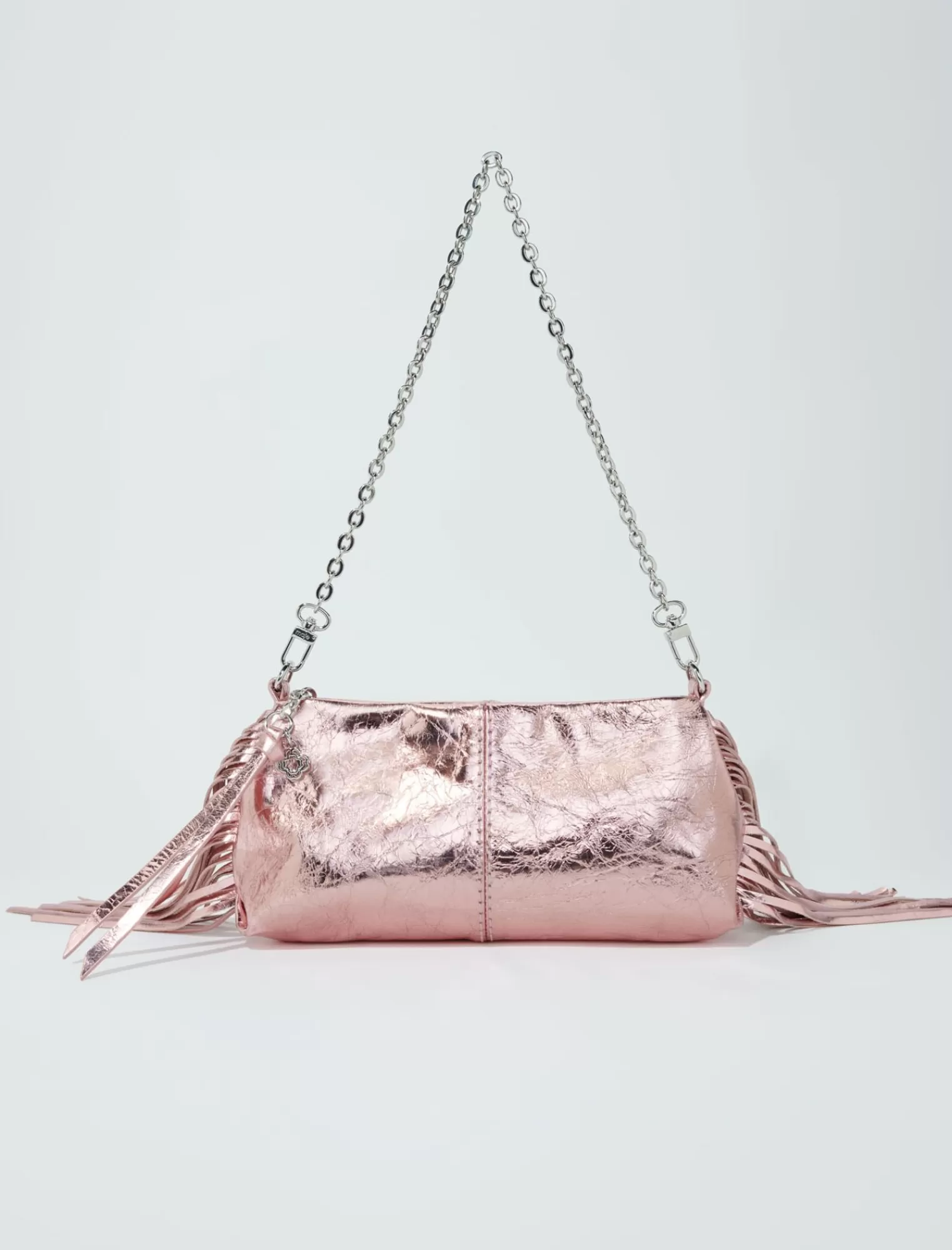Women Maje Metallic Leather Shoulder Bag
