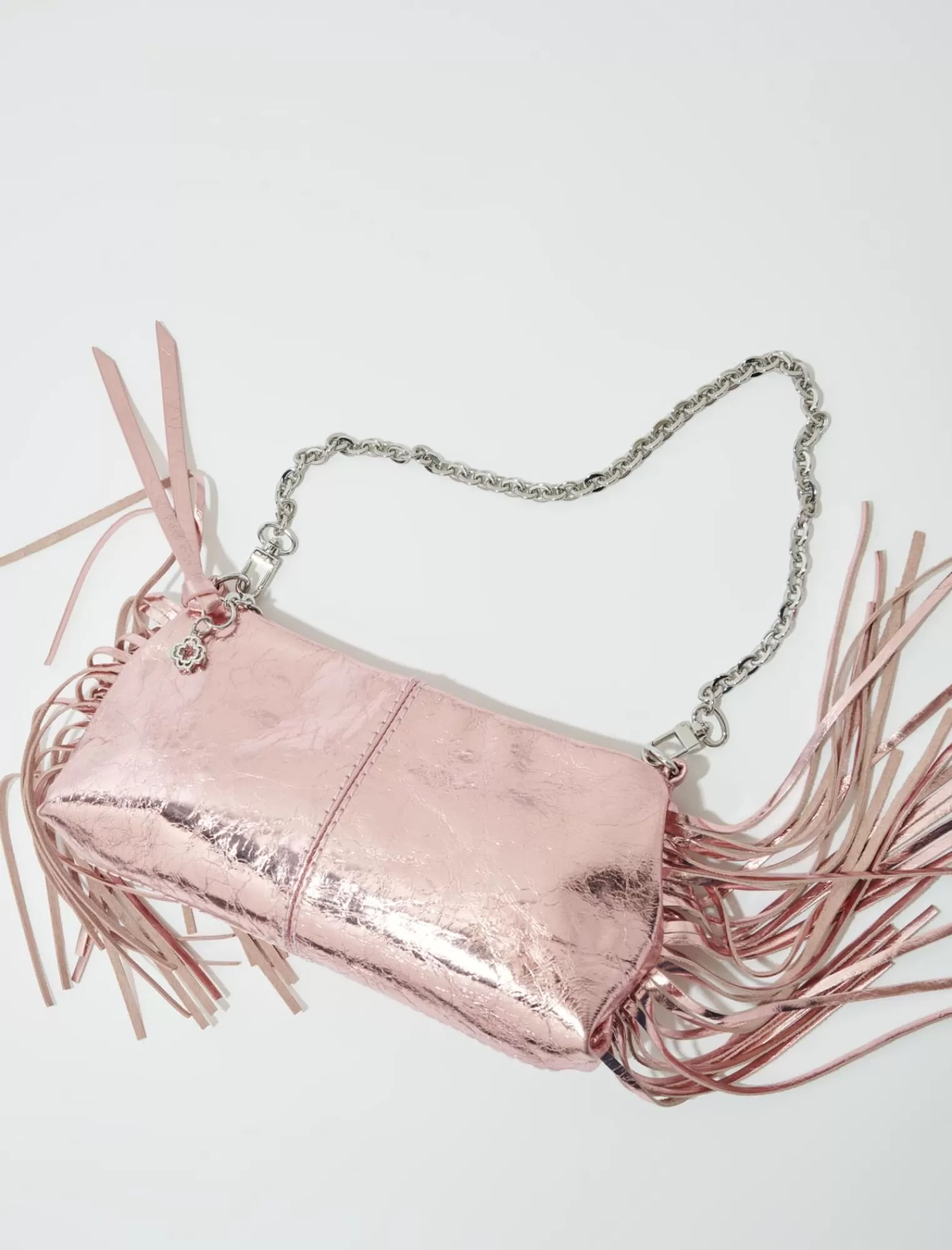 Women Maje Metallic Leather Shoulder Bag