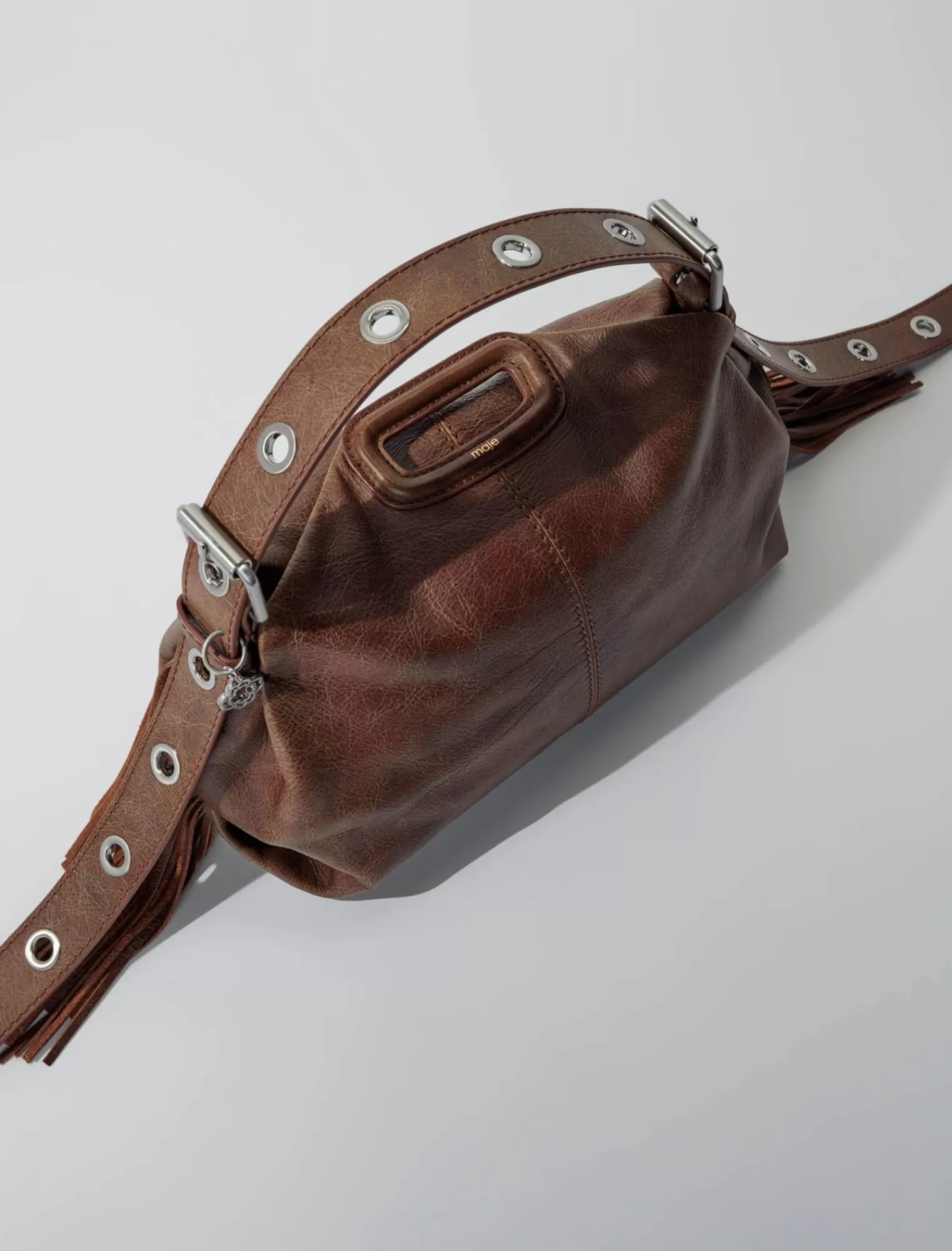 Women Maje Miss M Bag In Vintage Leather