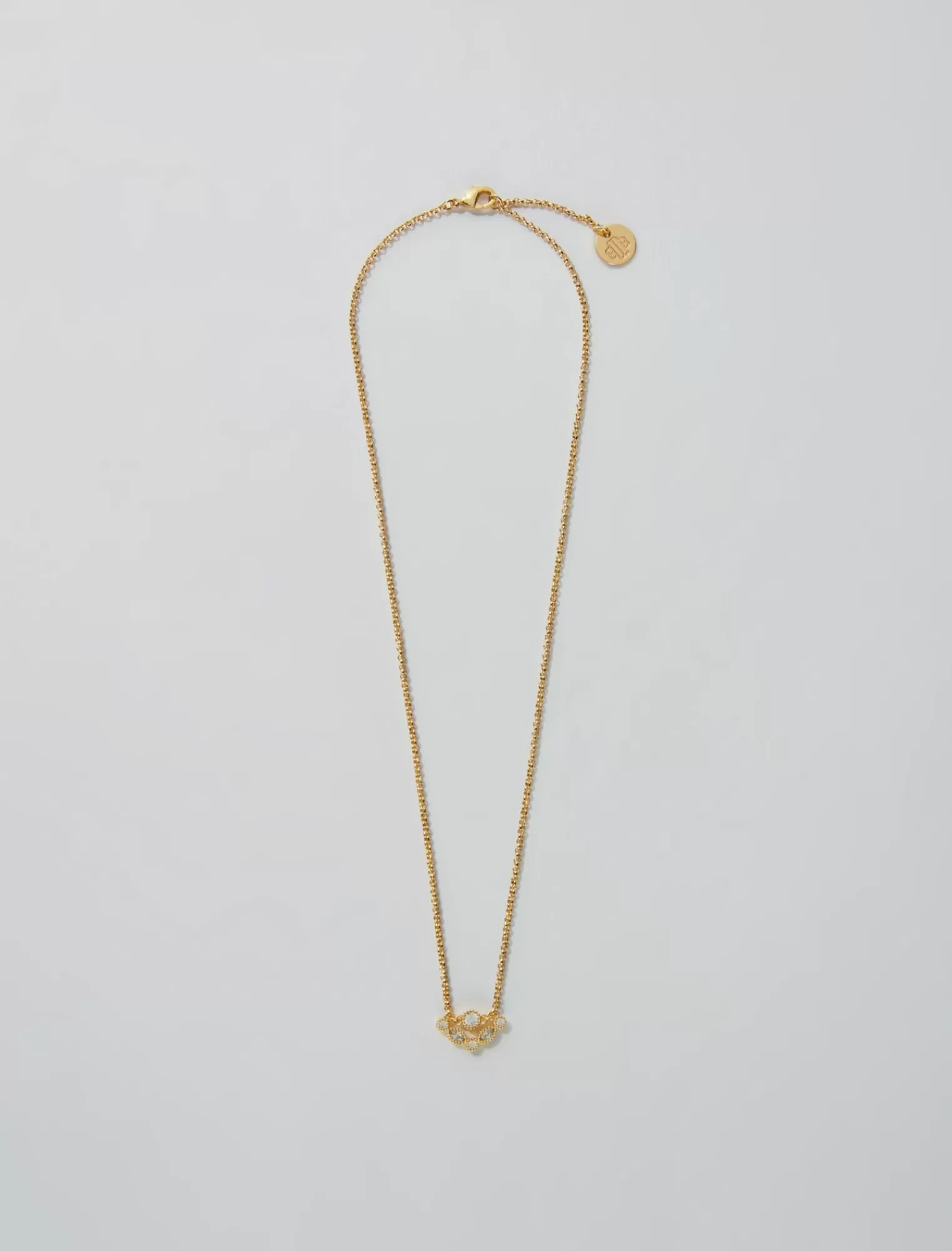 Women Maje Necklace Decorated With Rhinestones