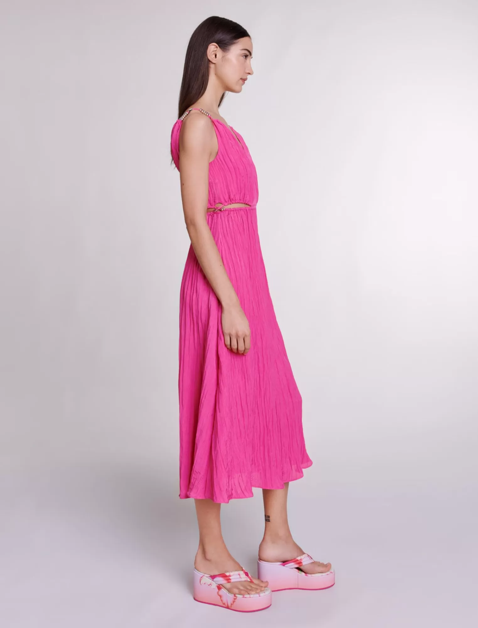 Women Maje Openwork Midi Dress