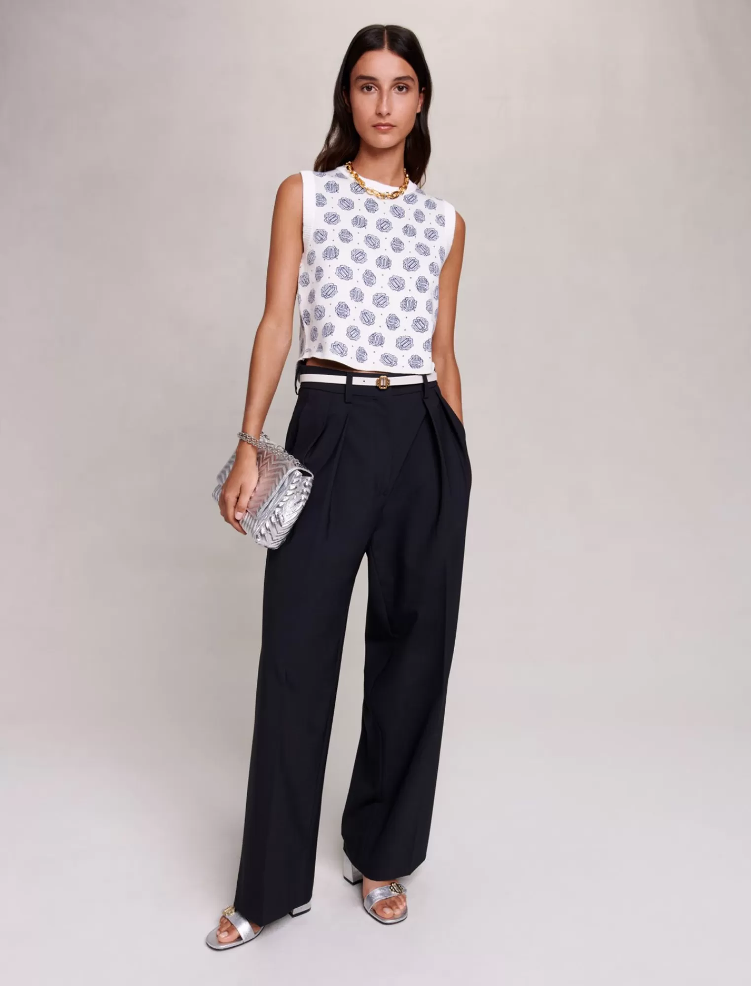 Women Maje Oversize Boyish Trousers