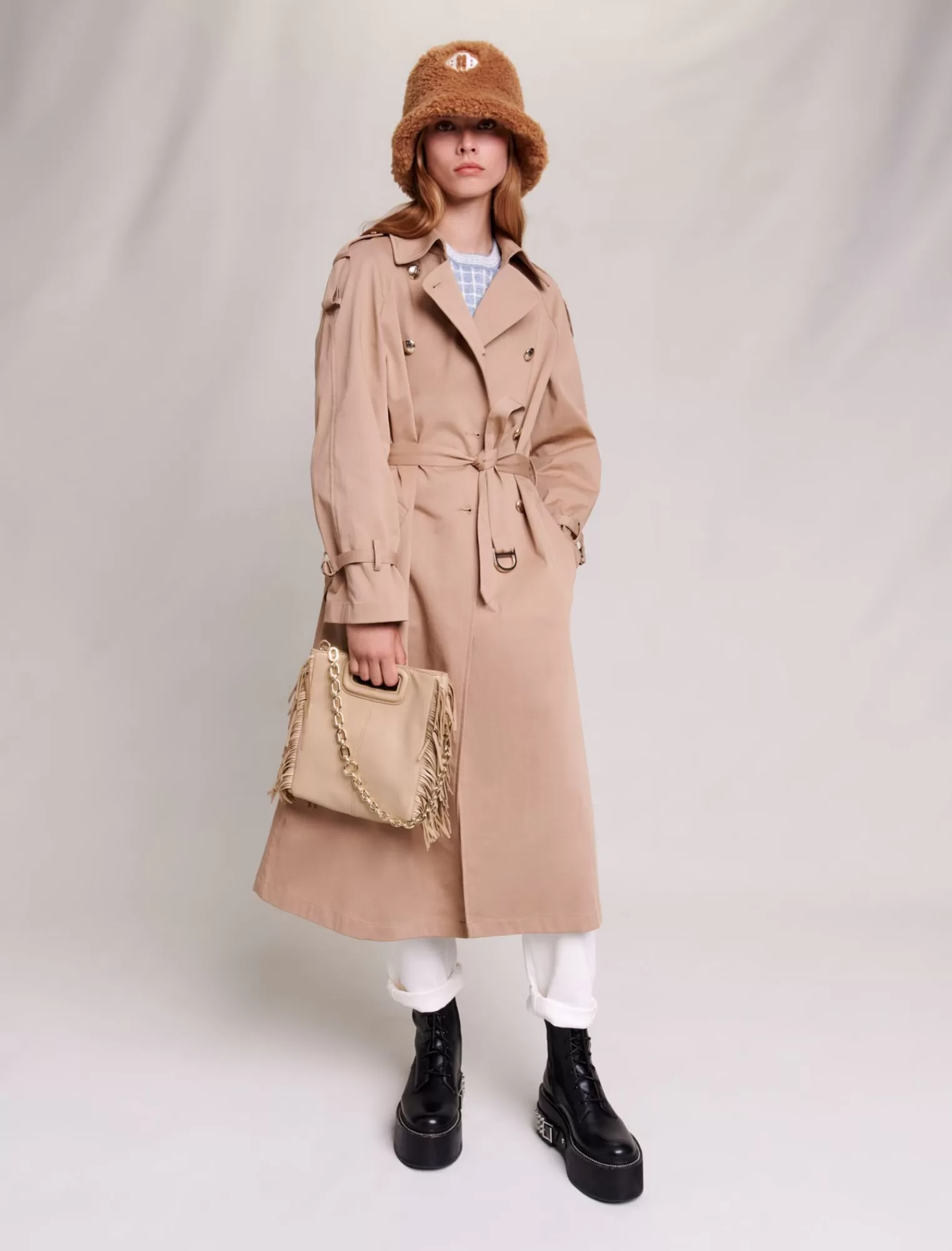 Women Maje Oversized Trench Coat