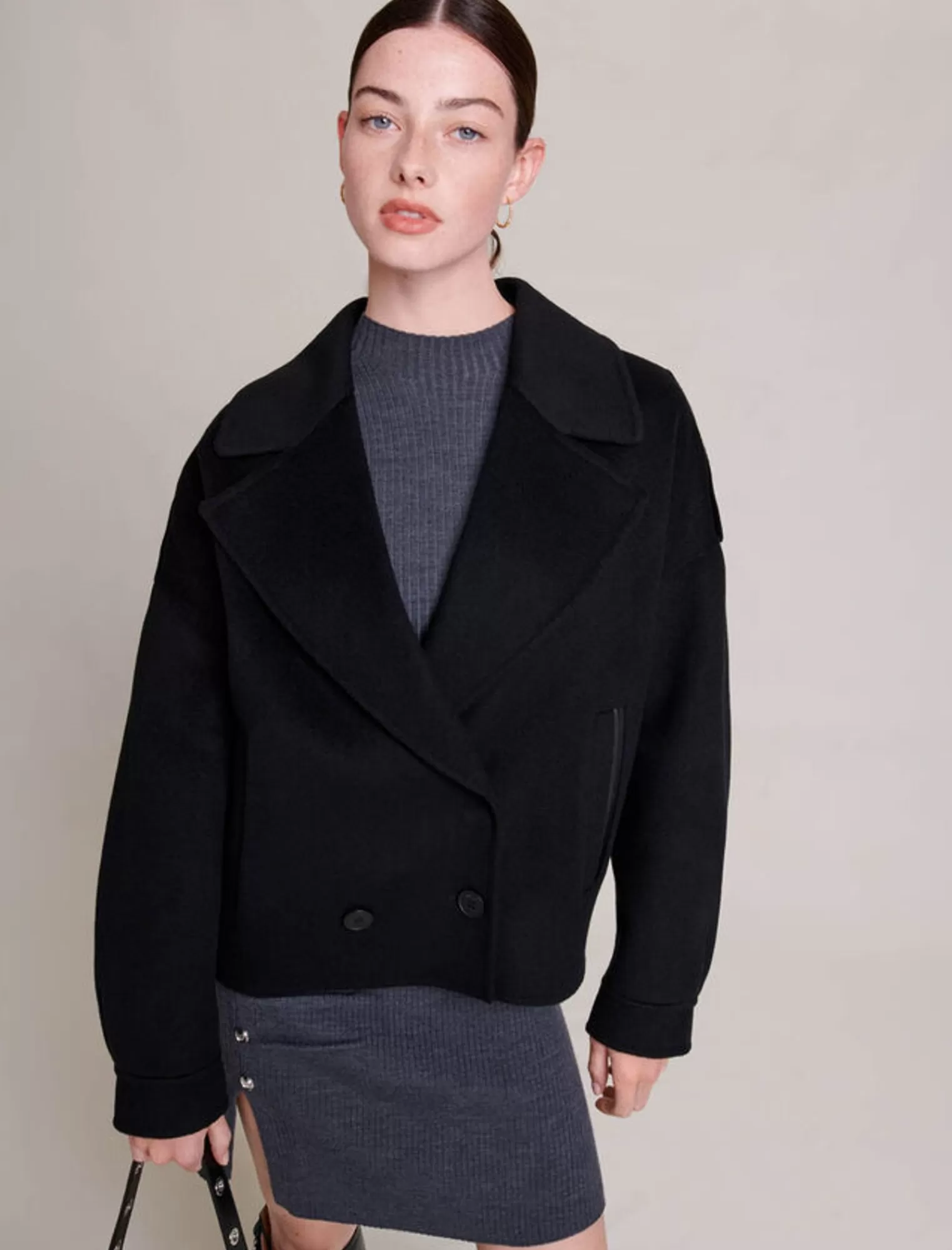 Women Maje Oversized Wool Jacket