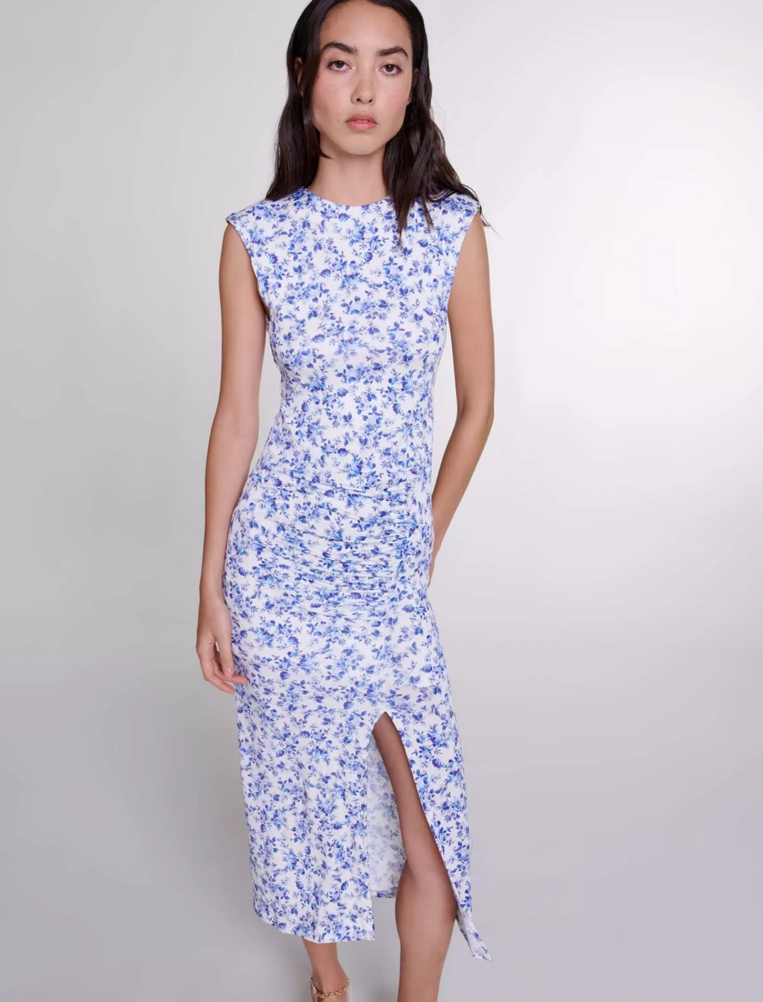 Women Maje Pattered Maxi Dress