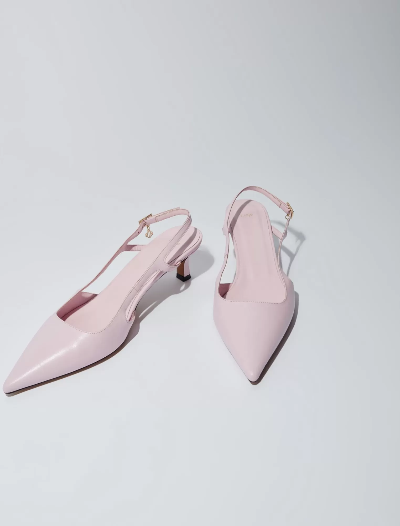 Women Maje Pointed Leather Pumps