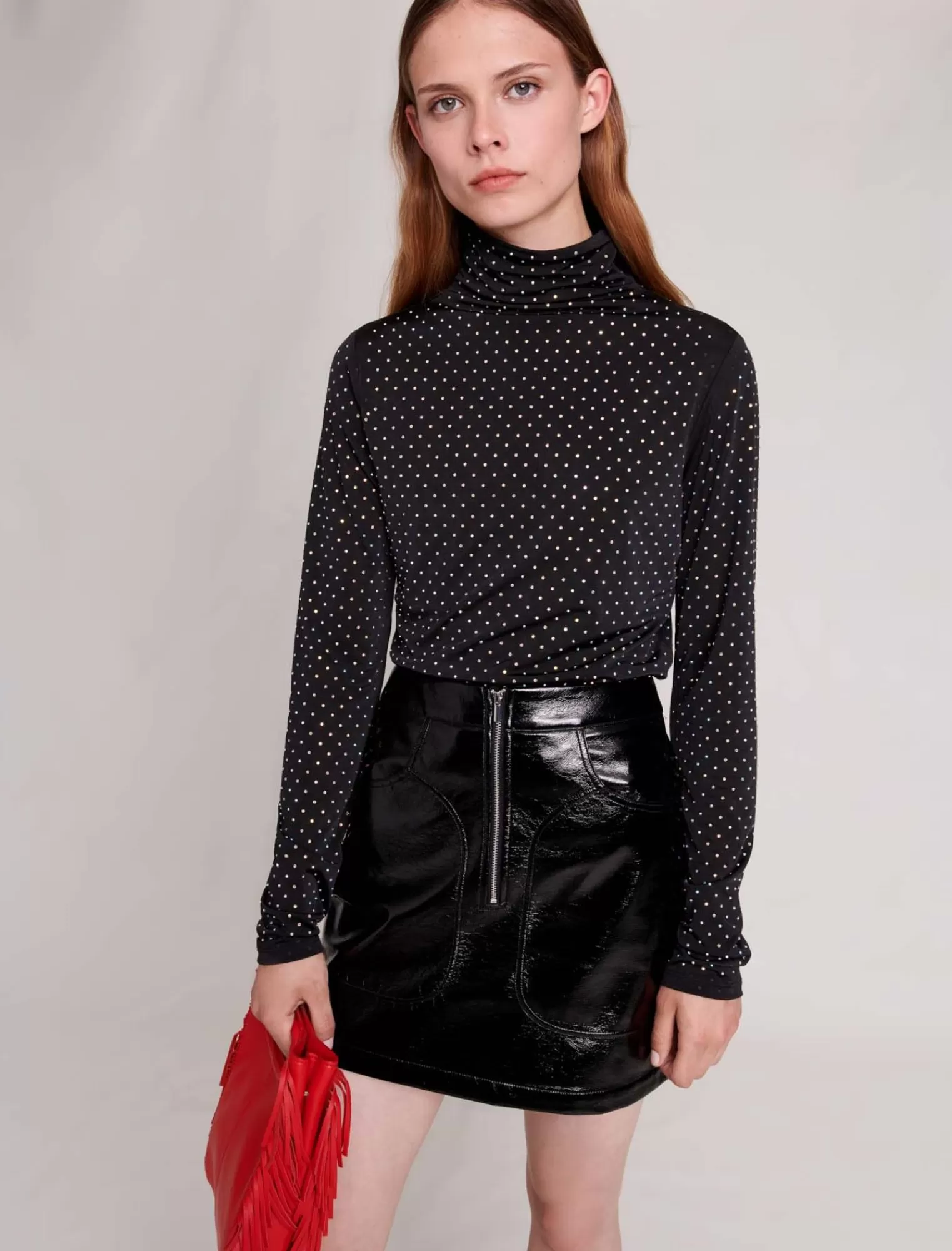 Women Maje Rhinestone Top