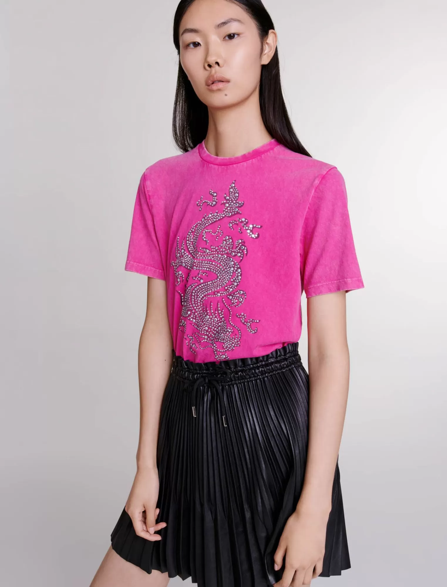 Women Maje Rhinestone Tshirt