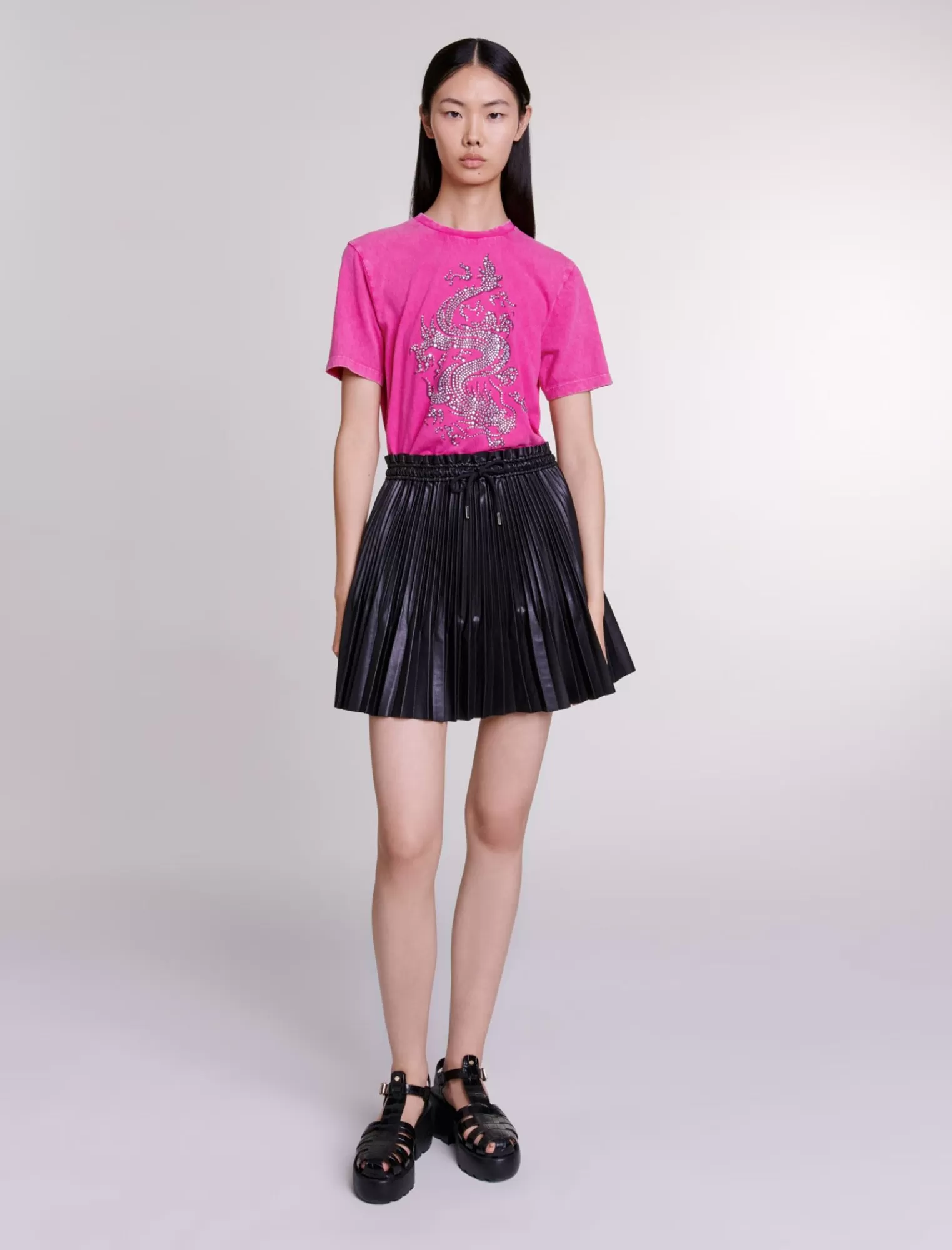 Women Maje Rhinestone Tshirt
