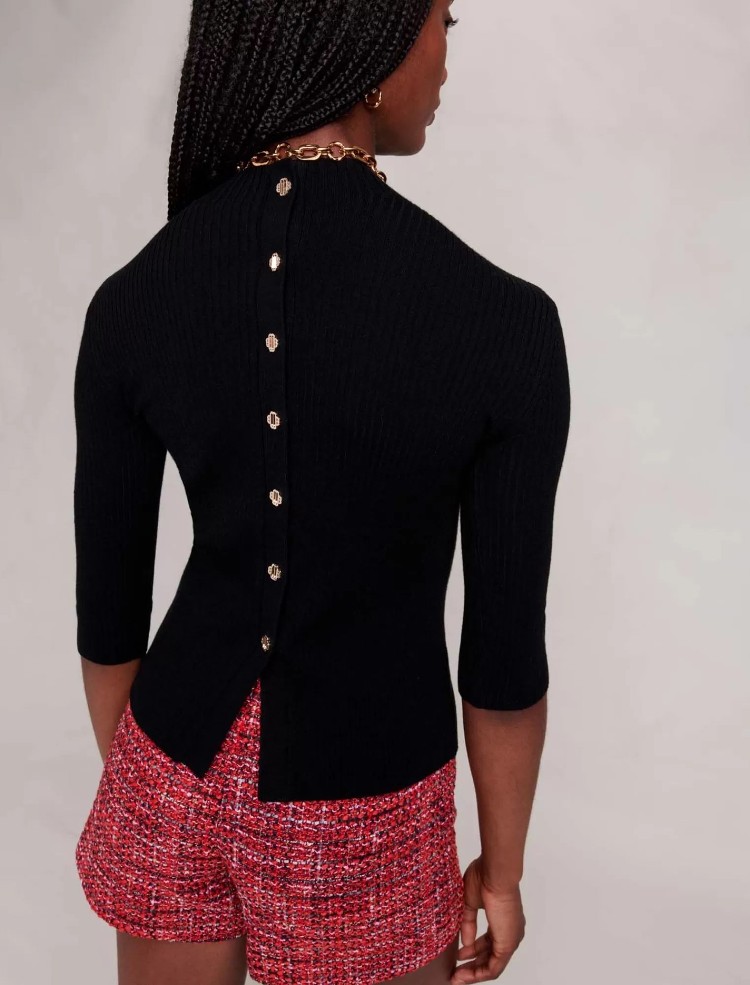 Women Maje Ribbed Sweater