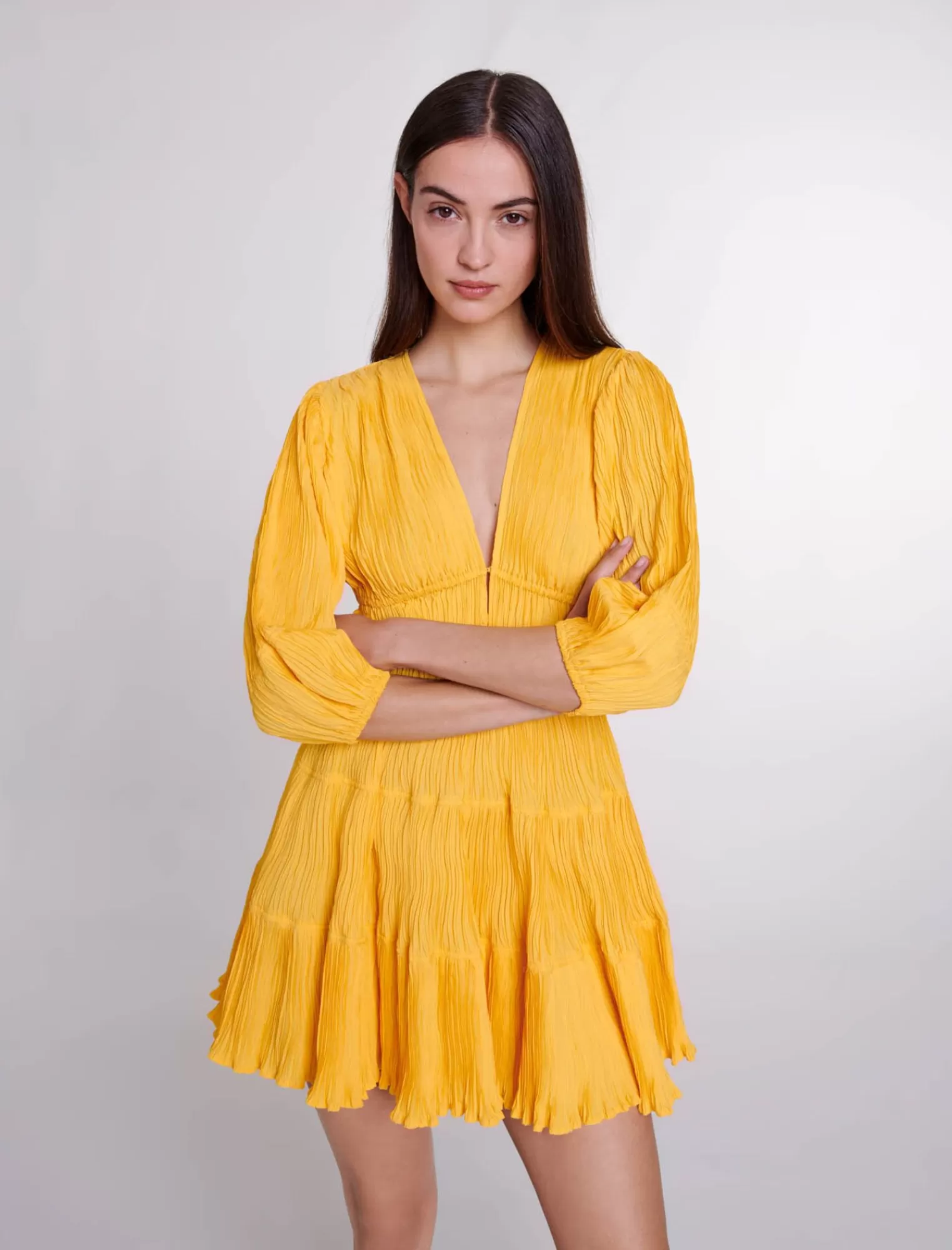 Women Maje Ruched Short Dress