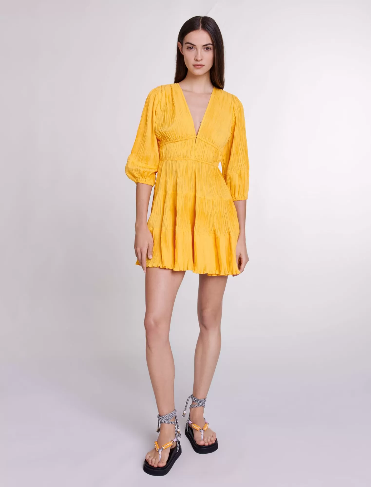 Women Maje Ruched Short Dress